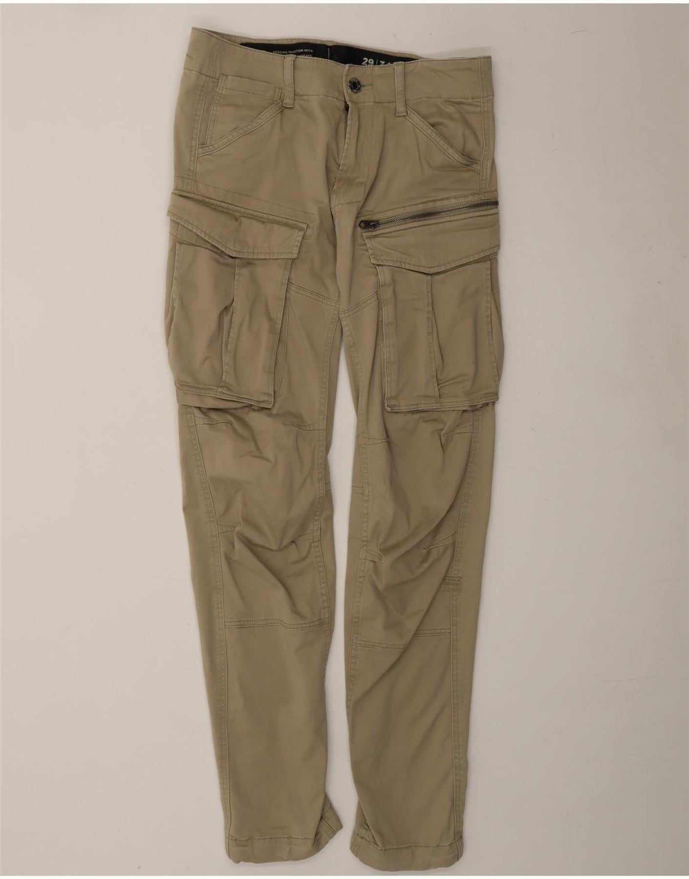 G-STAR Mens Slim Cargo Trousers W29 L34 Beige Vintage G-Star and Second-Hand G-Star from Messina Hembry