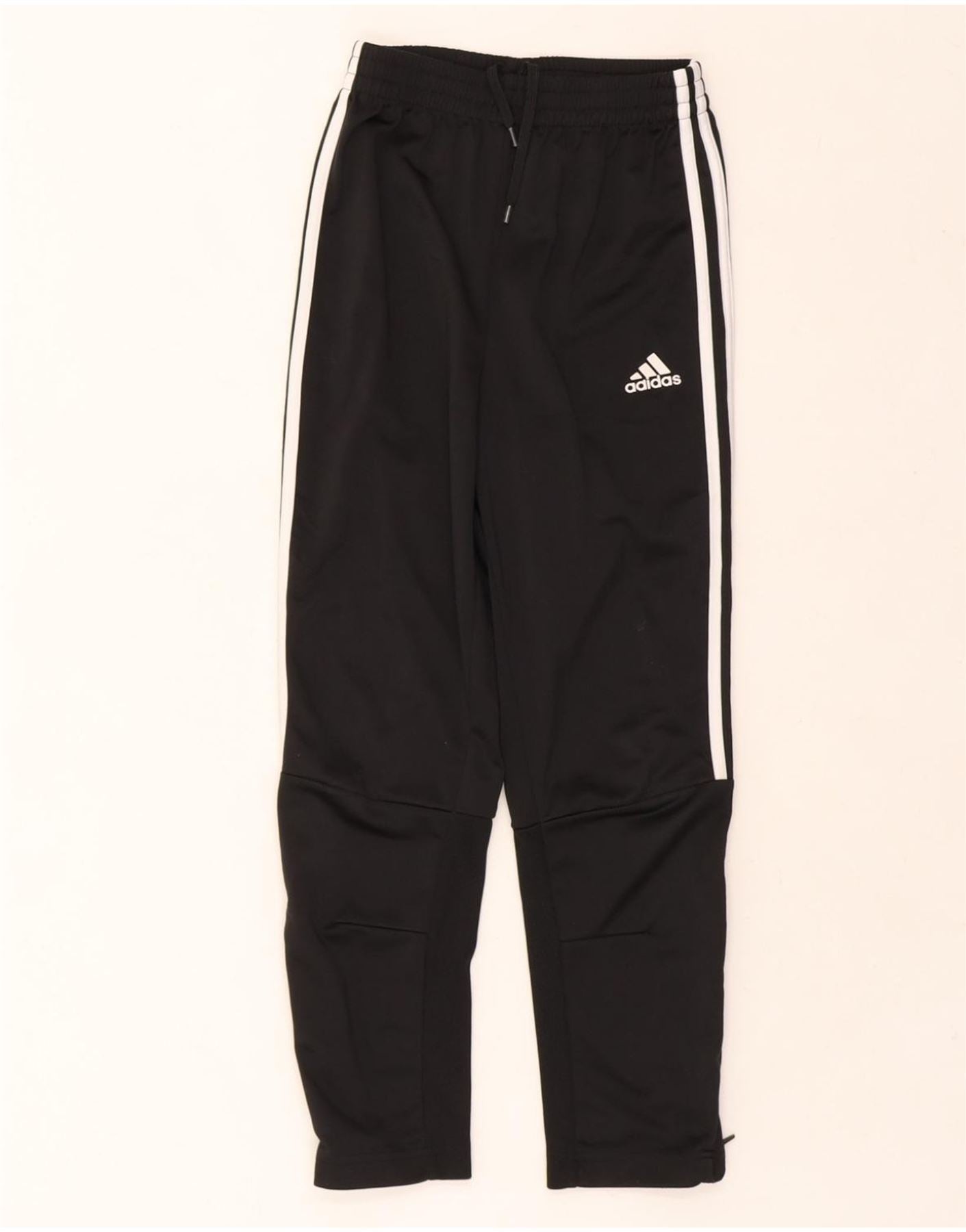 ADIDAS Boys Tracksuit Trousers 11-12 Years  Black Polyester Vintage Adidas and Second-Hand Adidas from Messina Hembry