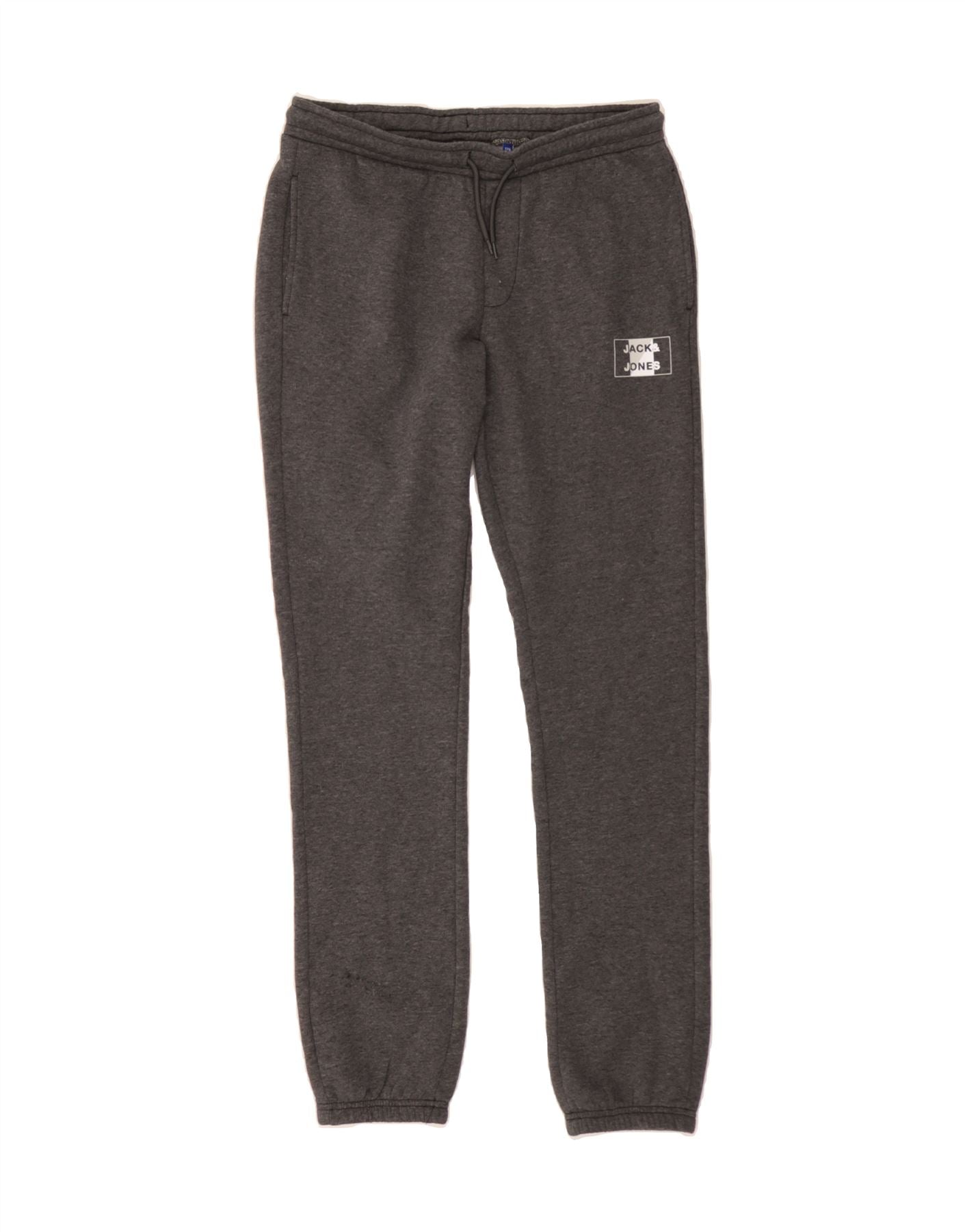 JACK & JONES Boys Tracksuit Trousers Joggers 15-16 Years Grey Polyester Vintage Jack & Jones and Second-Hand Jack & Jones from Messina Hembry