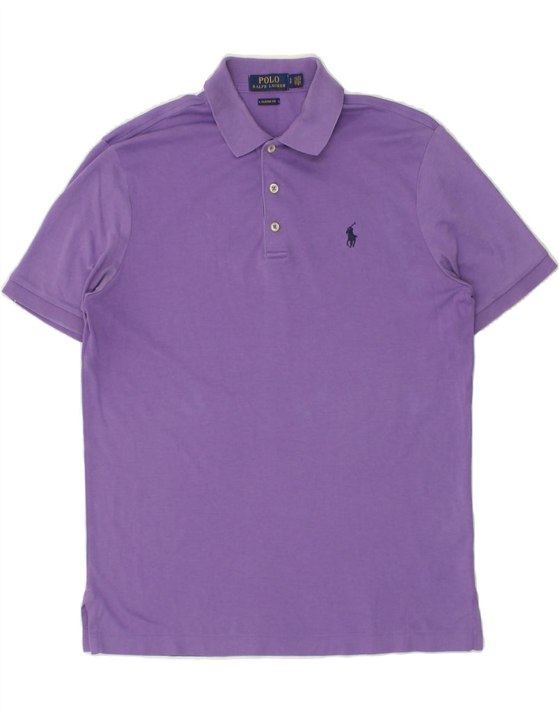 POLO RALPH LAUREN Mens Classic Fit Polo Shirt Small Purple Cotton | Vintage Polo Ralph Lauren | Thrift | Second-Hand Polo Ralph Lauren | Used Clothing | Messina Hembry 