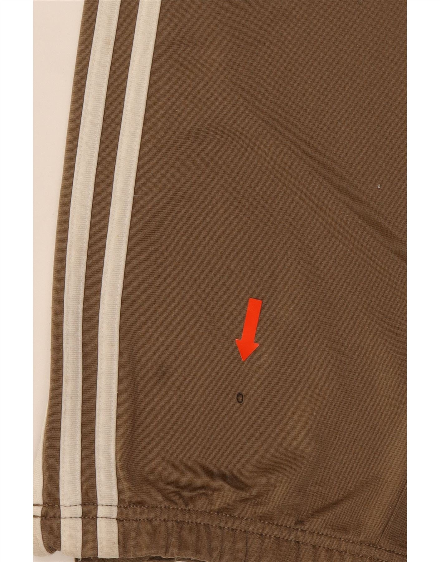 ADIDAS Boys Tracksuit Trousers Joggers 15-16 Years Brown Polyester Vintage Adidas and Second-Hand Adidas from Messina Hembry