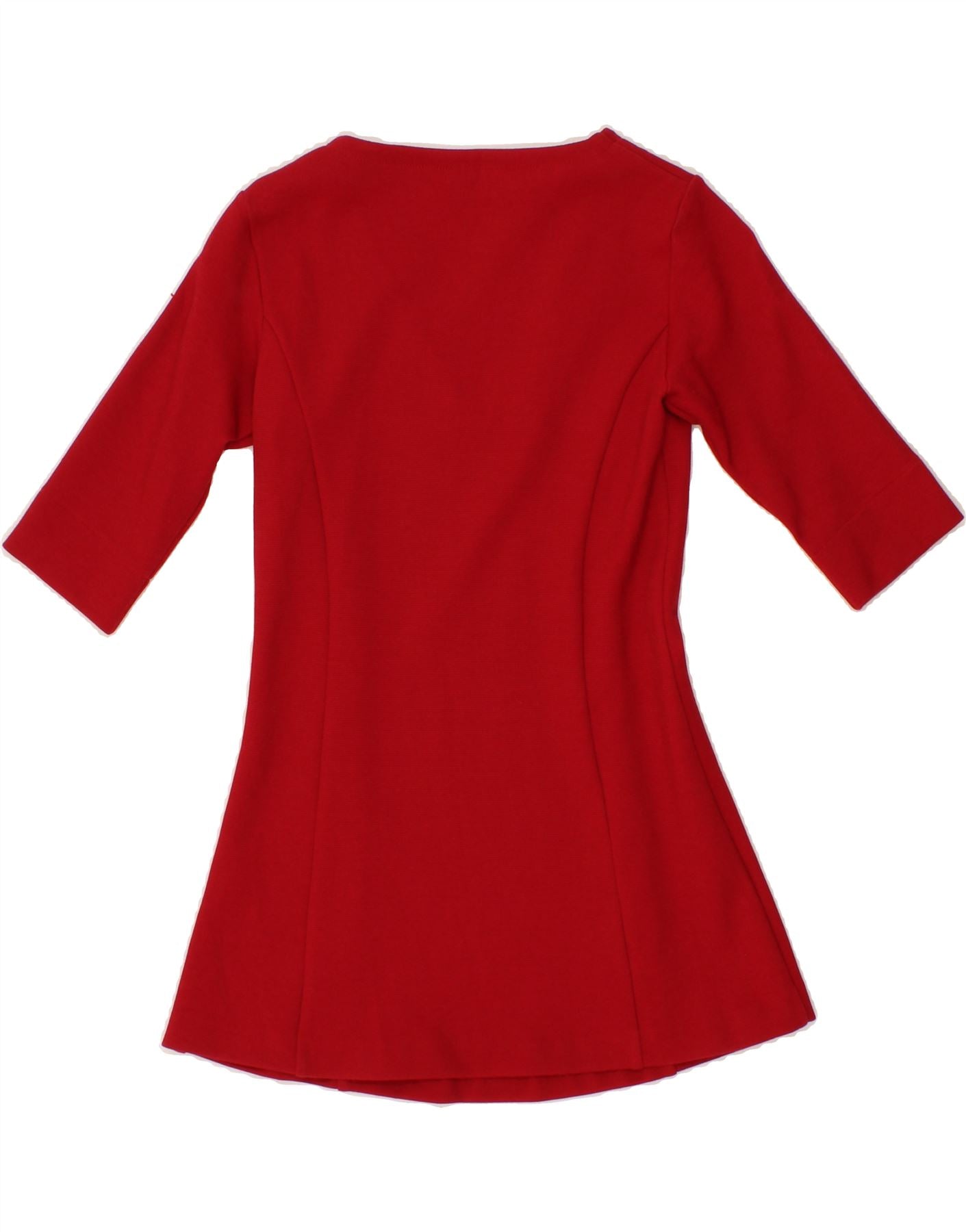 TRUSSARDI Womens Tunic Top IT 38 XS Red Viscose Vintage Trussardi and Second-Hand Trussardi from Messina Hembry