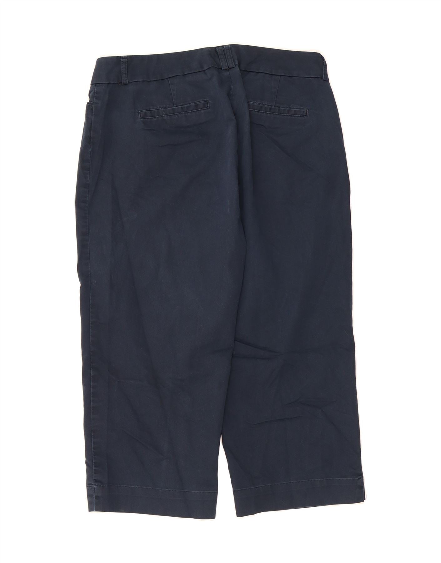 DOCKERS Womens Curvy Mid Rise Capri Trousers US 8 Medium W32 L20 Navy Blue Vintage Dockers and Second-Hand Dockers from Messina Hembry