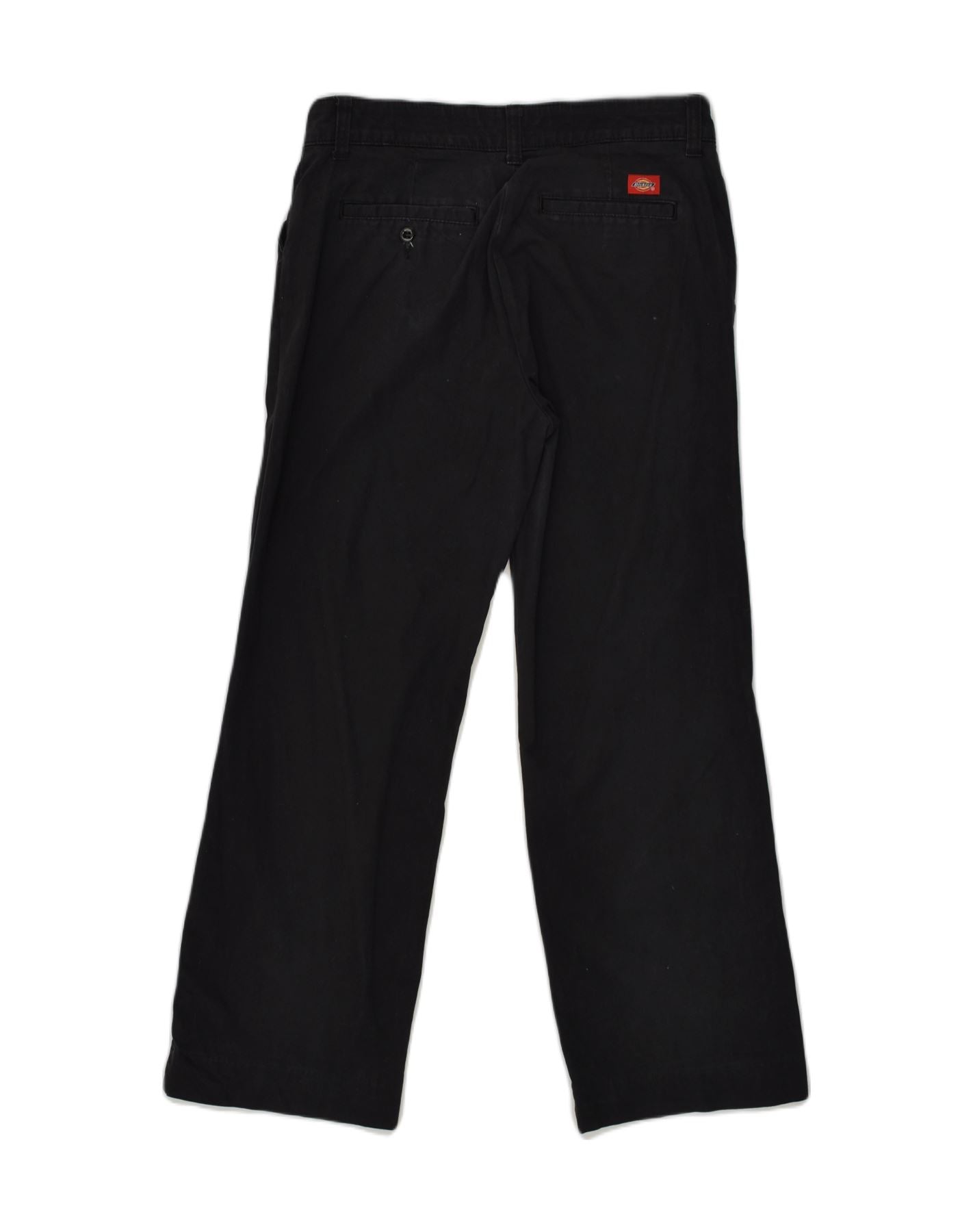 DICKIES Womens Relaxed Fit Casual Trousers US 8 Medium W30 L27 Black | Vintage Dickies | Thrift | Second-Hand Dickies | Used Clothing | Messina Hembry