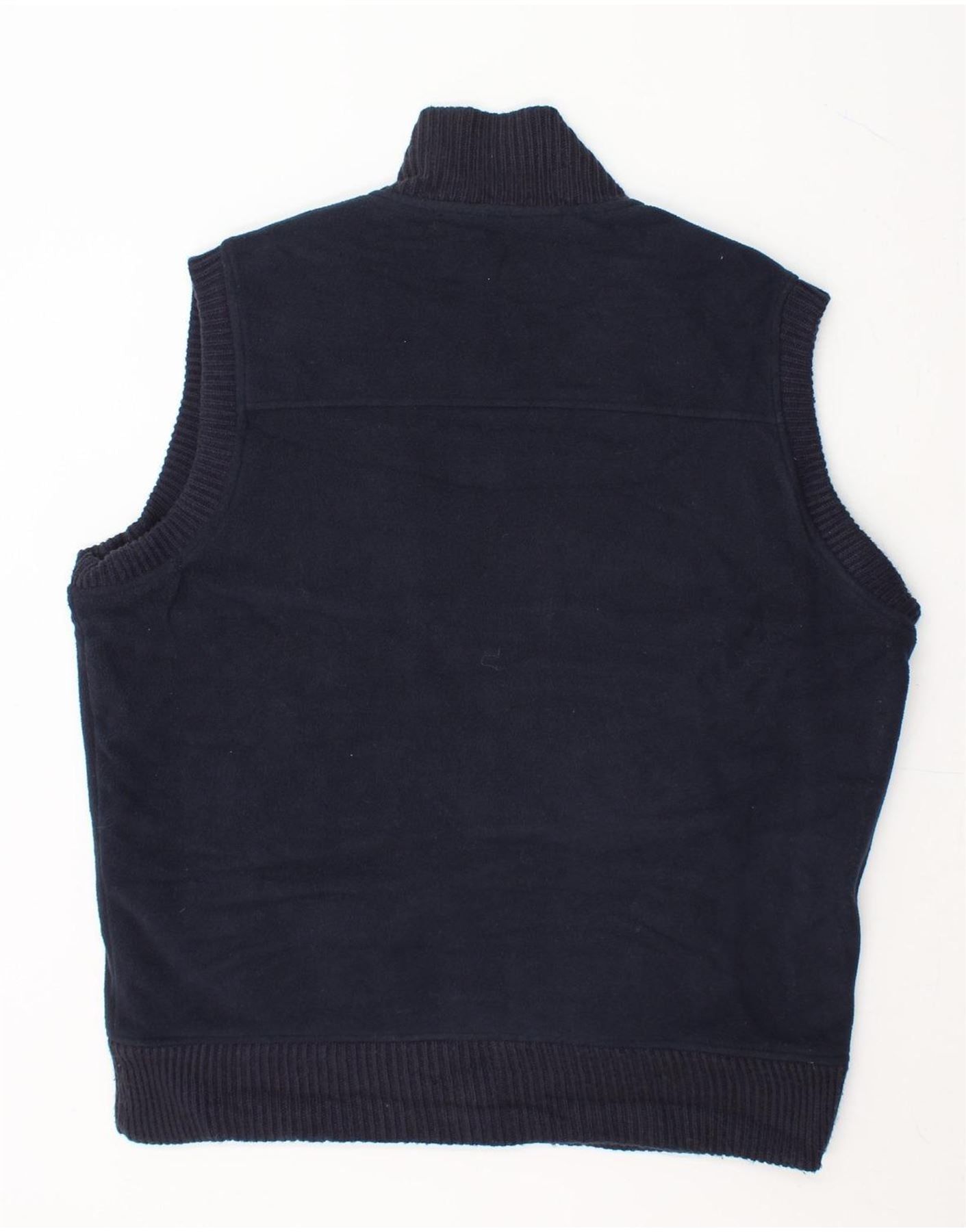JAMES PRINGLE Mens Fleece Gilet UK 40 Large Navy Blue Polyester Vintage James Pringle and Second-Hand James Pringle from Messina Hembry