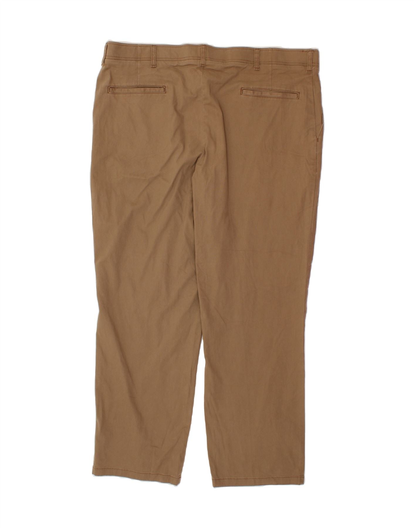 WRANGLER Mens Straight Chino Trousers W40 L30 Brown Cotton Vintage Wrangler and Second-Hand Wrangler from Messina Hembry