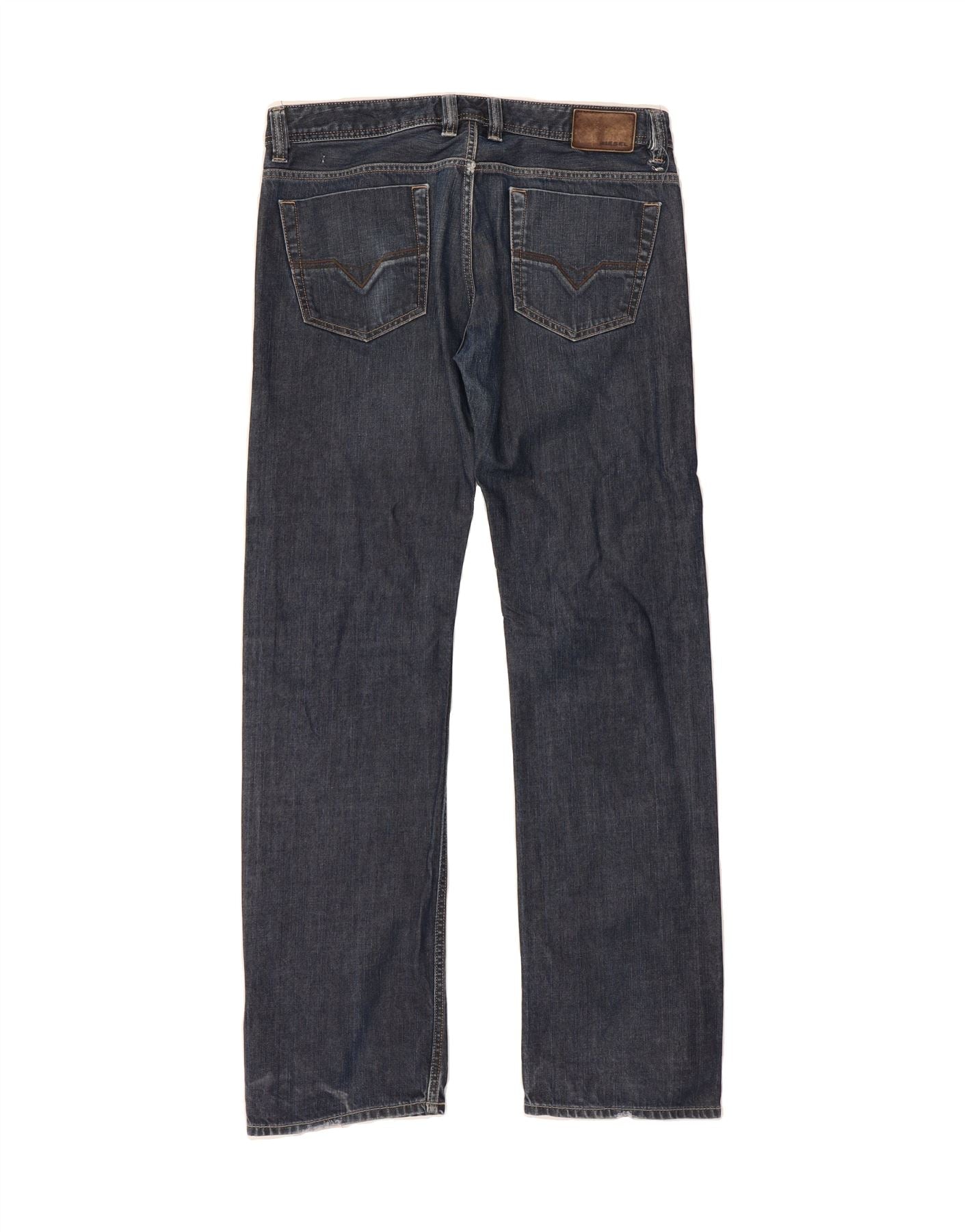 DIESEL Mens Straight Jeans W34 L34 Navy Blue Cotton Vintage Diesel and Second-Hand Diesel from Messina Hembry