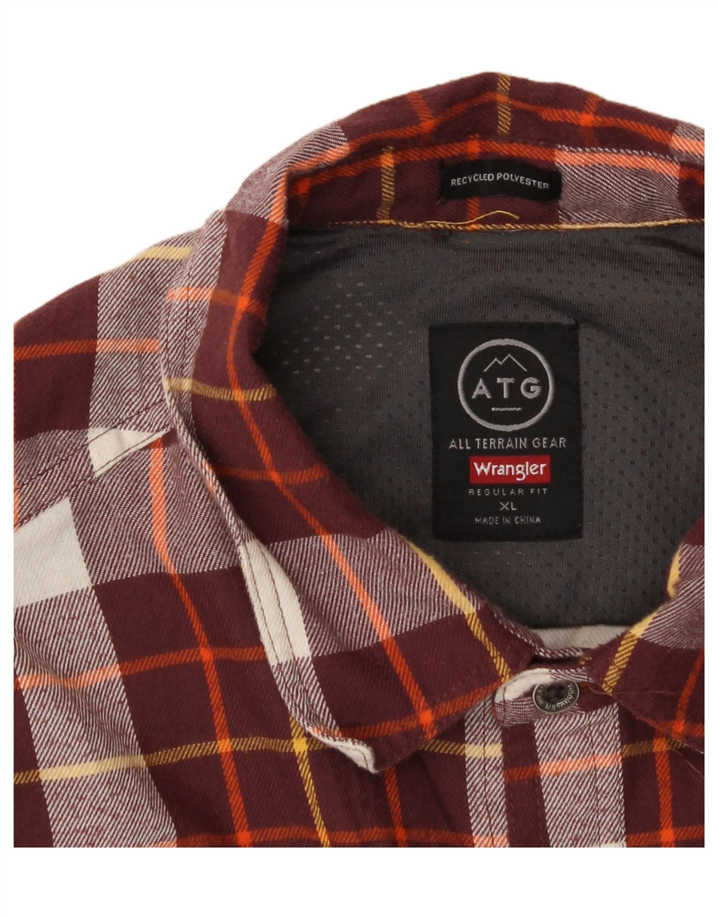 WRANGLER Mens Regular Fit Flannel Shirt XL Red Check Vintage Wrangler and Second-Hand Wrangler from Messina Hembry