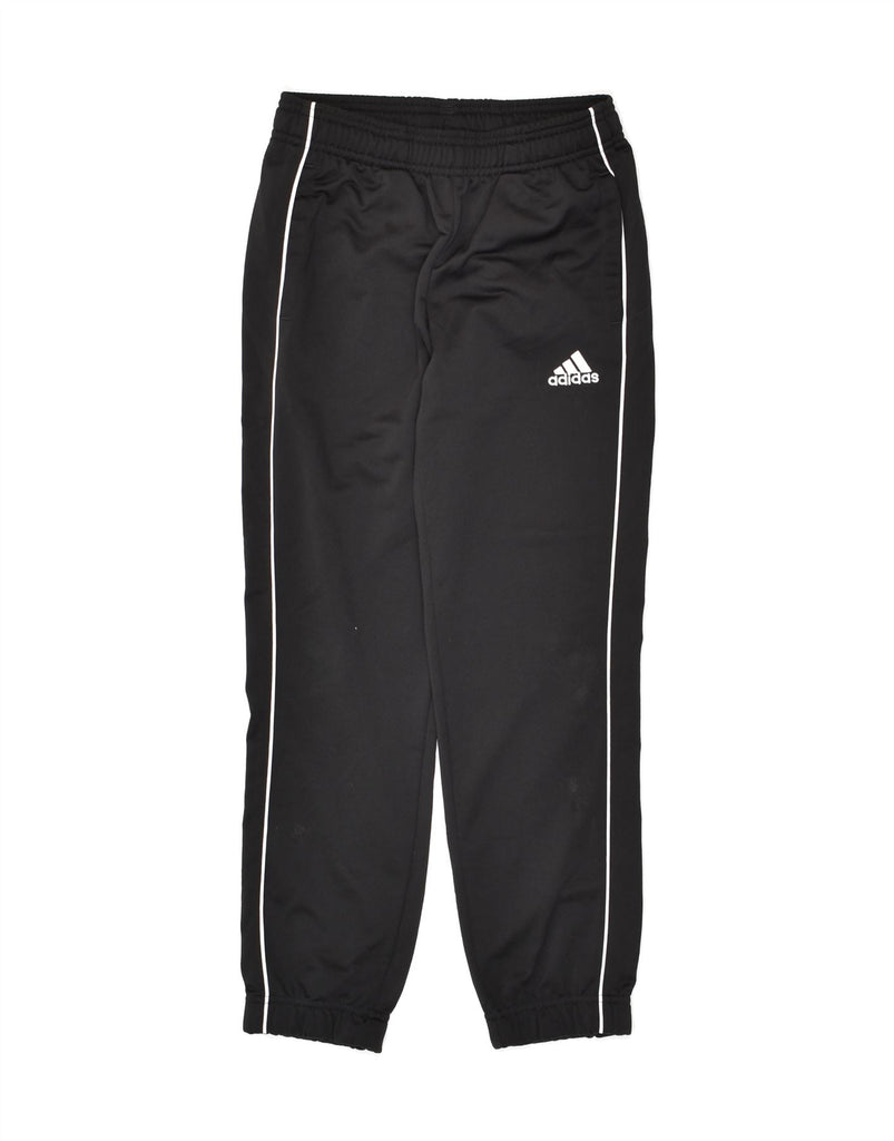 ADIDAS Boys Tracksuit Trousers Joggers 9-10 Years Black Polyester | Vintage Adidas | Thrift | Second-Hand Adidas | Used Clothing | Messina Hembry 