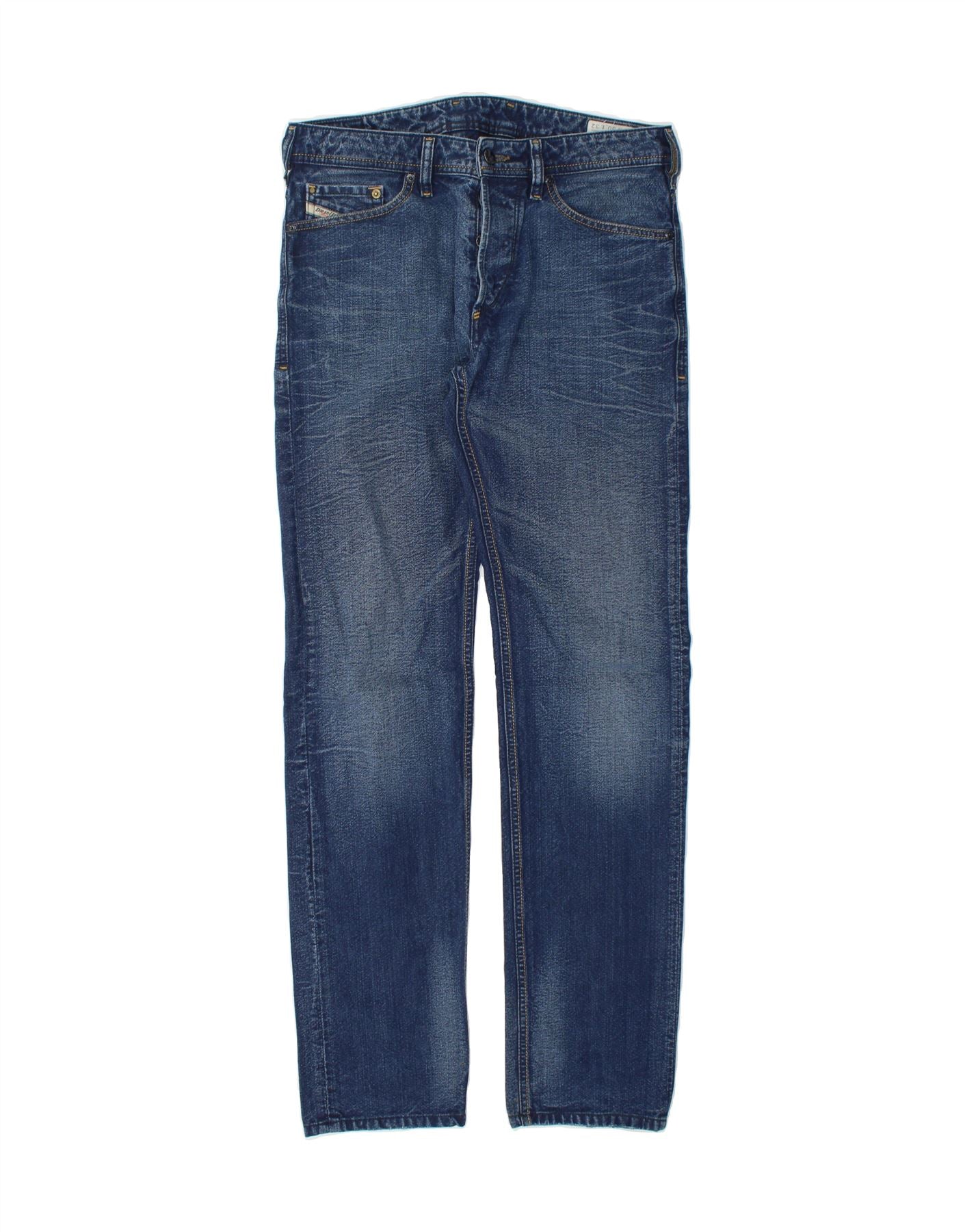 DIESEL Womens Koolter Regular Slim Tapered Jeans W30 L34 Blue Cotton Vintage Diesel and Second-Hand Diesel from Messina Hembry