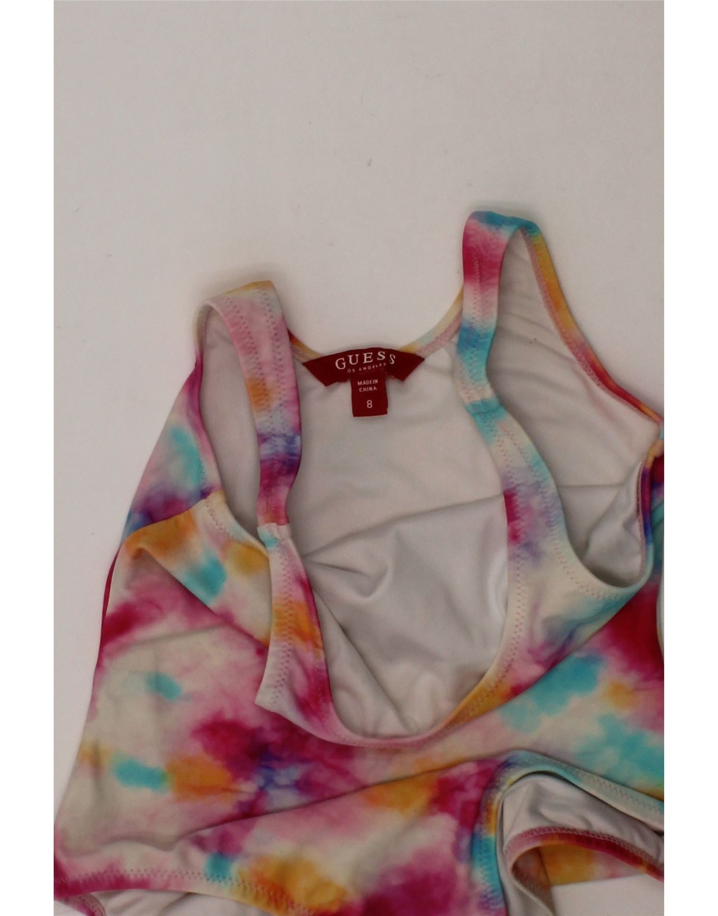GUESS Girls Graphic Swimwear 7-8 Years Multicoloured Tie Dye Vintage Guess and Second-Hand Guess from Messina Hembry