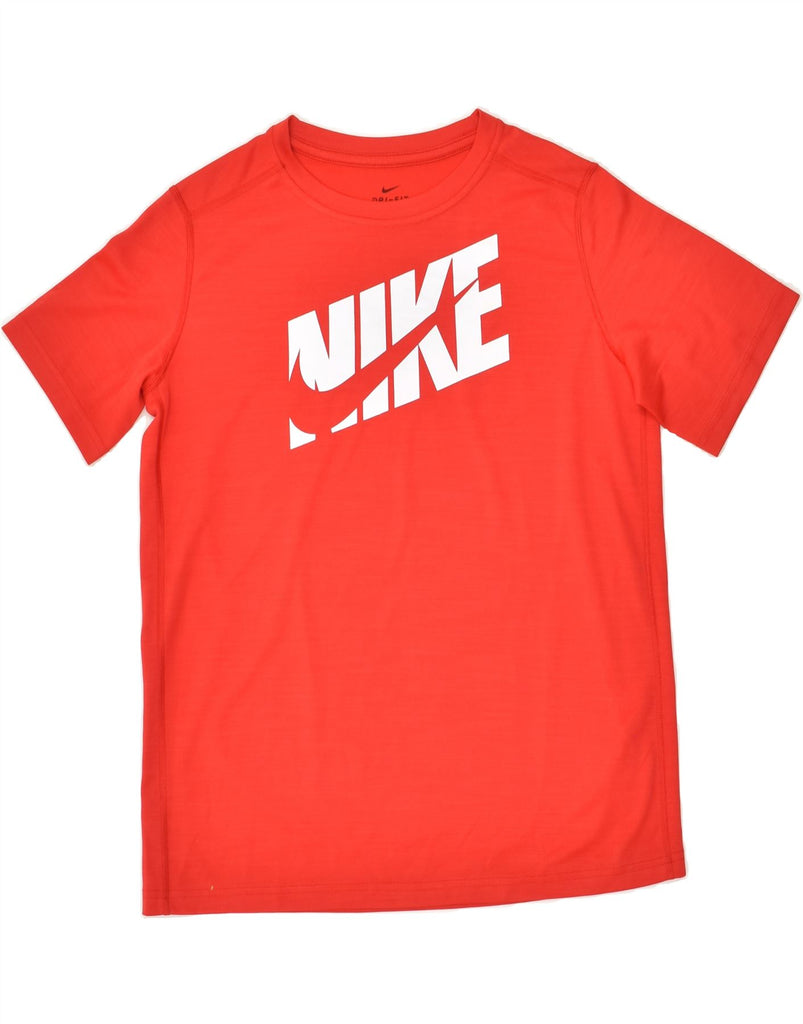 NIKE Boys Dri Fit Graphic T-Shirt Top 13-14 Years XL Red Polyester | Vintage Nike | Thrift | Second-Hand Nike | Used Clothing | Messina Hembry 