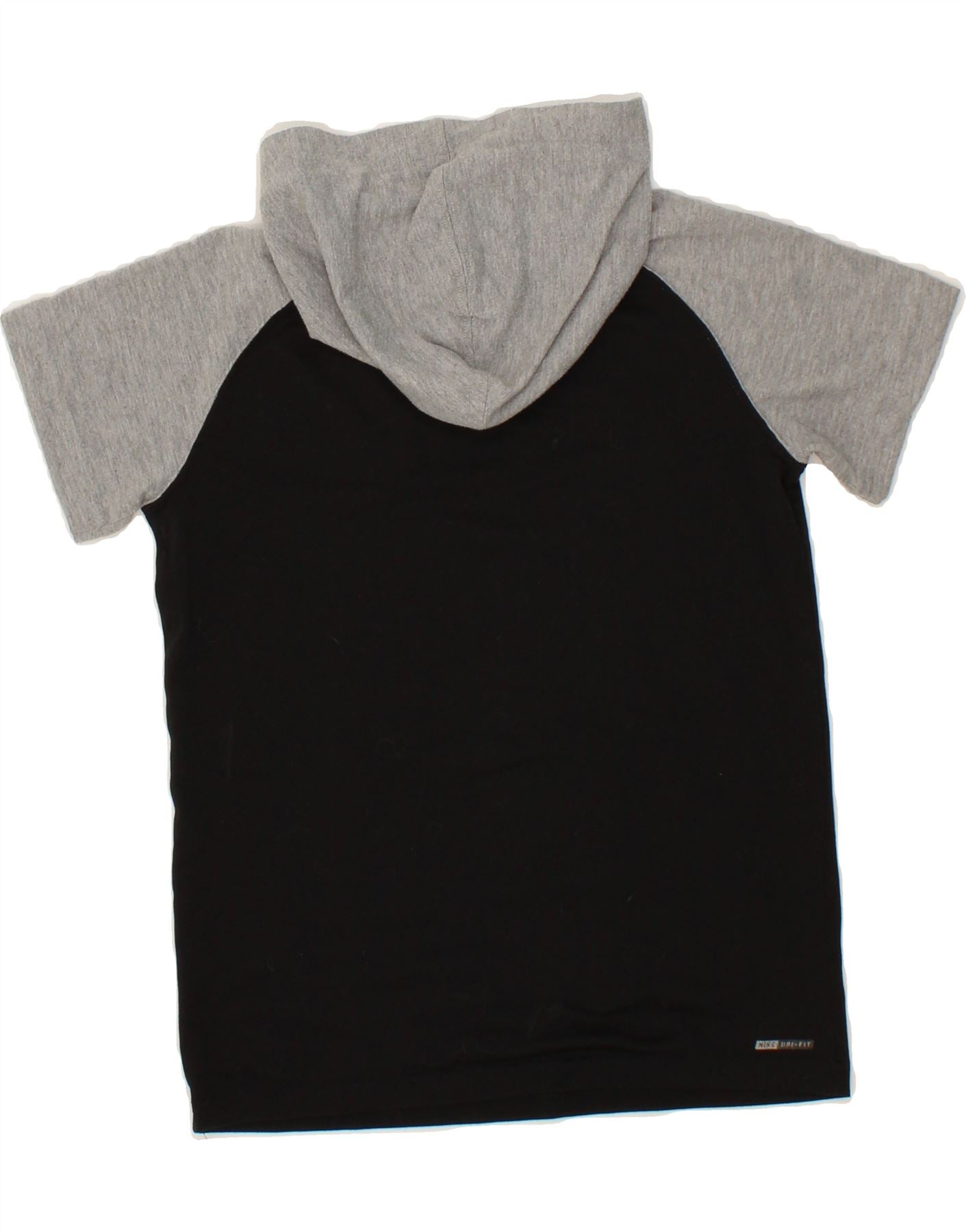 HURLEY Boys Graphic Short Sleeve Hoodie Jumper 10-11 Years Medium Black Vintage Hurley and Second-Hand Hurley from Messina Hembry