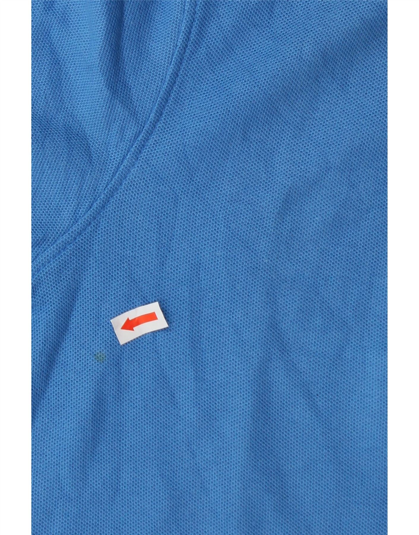 FILA Mens Polo Shirt Medium Blue Vintage Fila and Second-Hand Fila from Messina Hembry