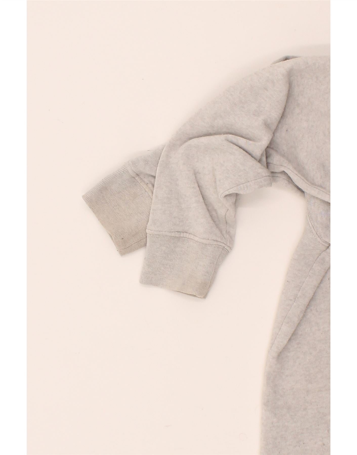 JACK WILLS Womens Graphic Zip Hoodie Sweater UK 14 Large Grey Cotton Vintage Jack Wills and Second-Hand Jack Wills from Messina Hembry