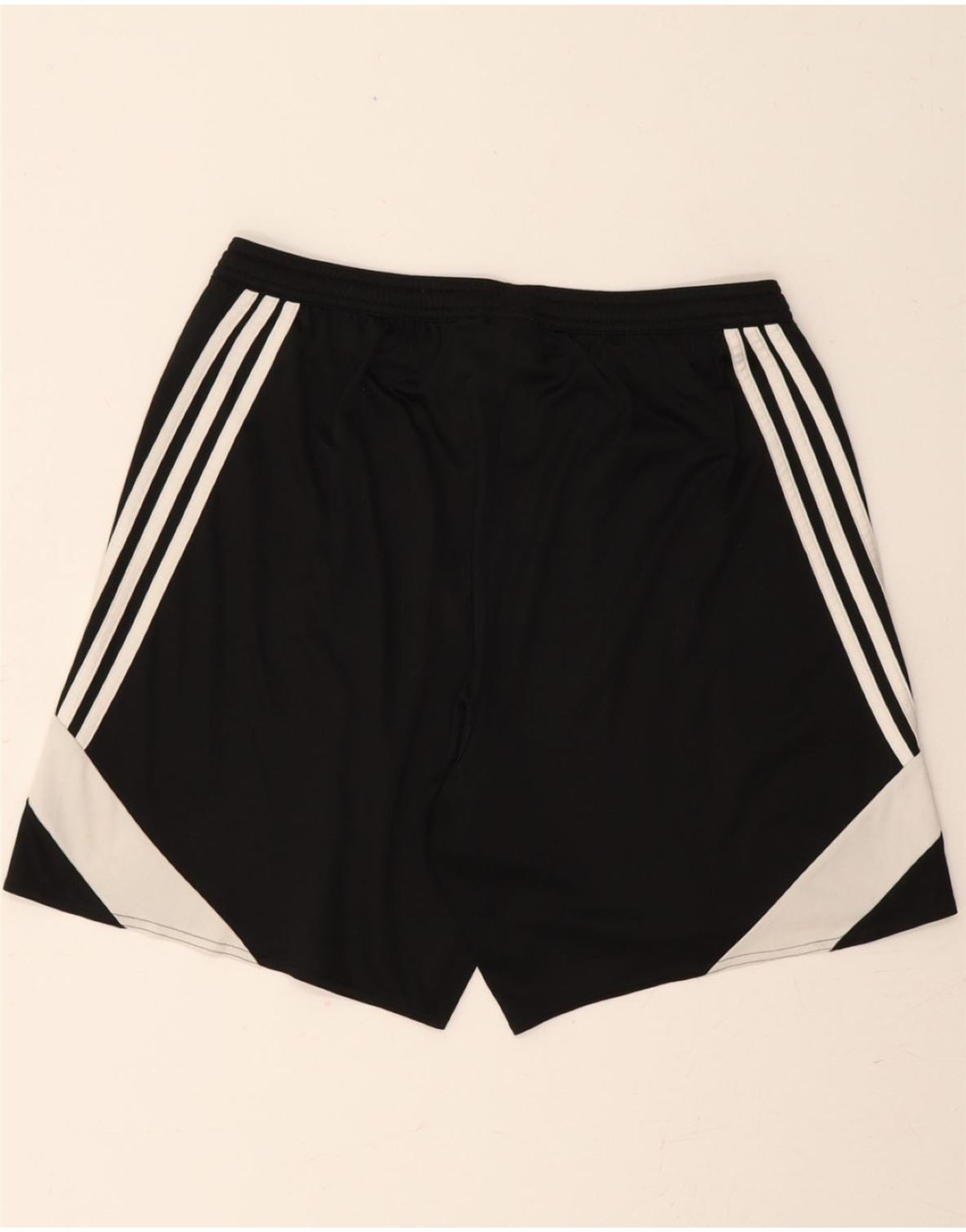 ADIDAS Mens Climalite Sport Shorts Large Black Colourblock Polyester Vintage Adidas and Second-Hand Adidas from Messina Hembry