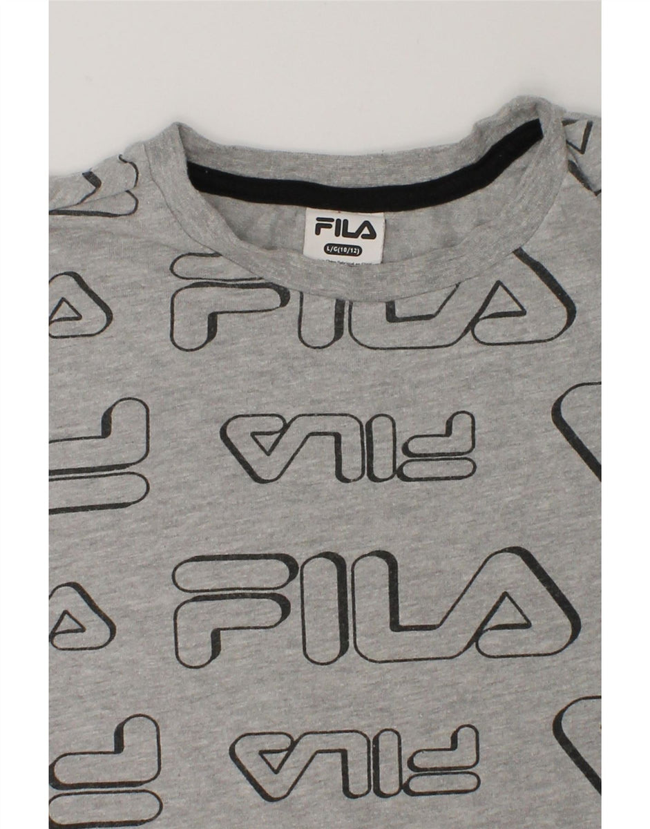 Grey fila deals t shirt