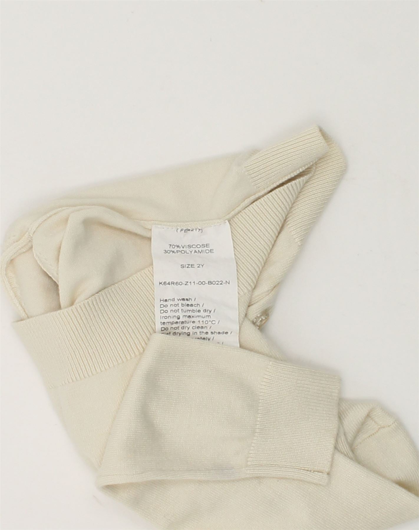 GUESS Baby Girls Cardigan Sweater 18-24 Months Beige Viscose | Vintage Guess | Thrift | Second-Hand Guess | Used Clothing | Messina Hembry