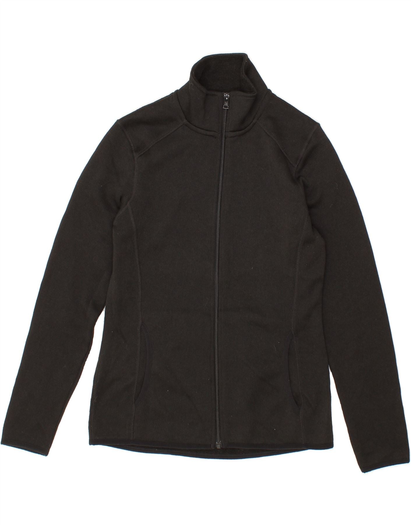 EDDIE BAUER Womens Tracksuit Top Jacket UK 10 Small Black Polyester Vintage Eddie Bauer and Second-Hand Eddie Bauer from Messina Hembry