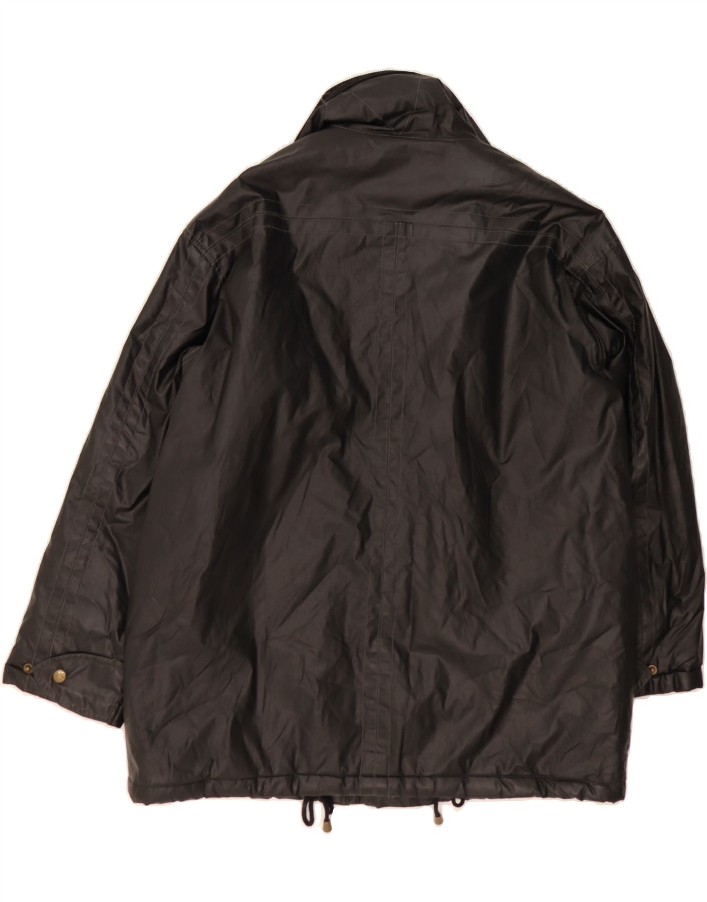 VINTAGE Mens Loose Fit Windbreaker Jacket UK 36 Small Black Polyester Vintage Vintage and Second-Hand Vintage from Messina Hembry