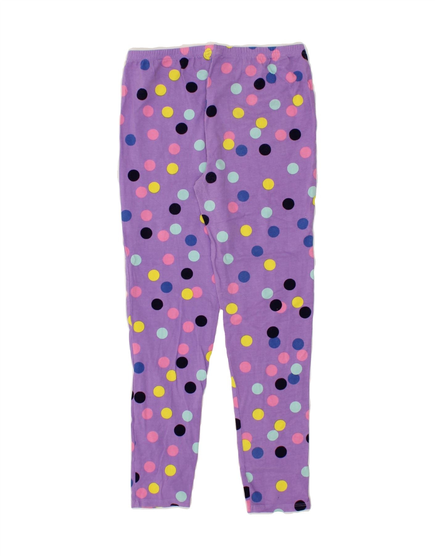 MOUNTAIN WAREHOUSE Girls Leggings 12-13 Years Purple Polka Dot Cotton Vintage Mountain Warehouse and Second-Hand Mountain Warehouse from Messina Hembry