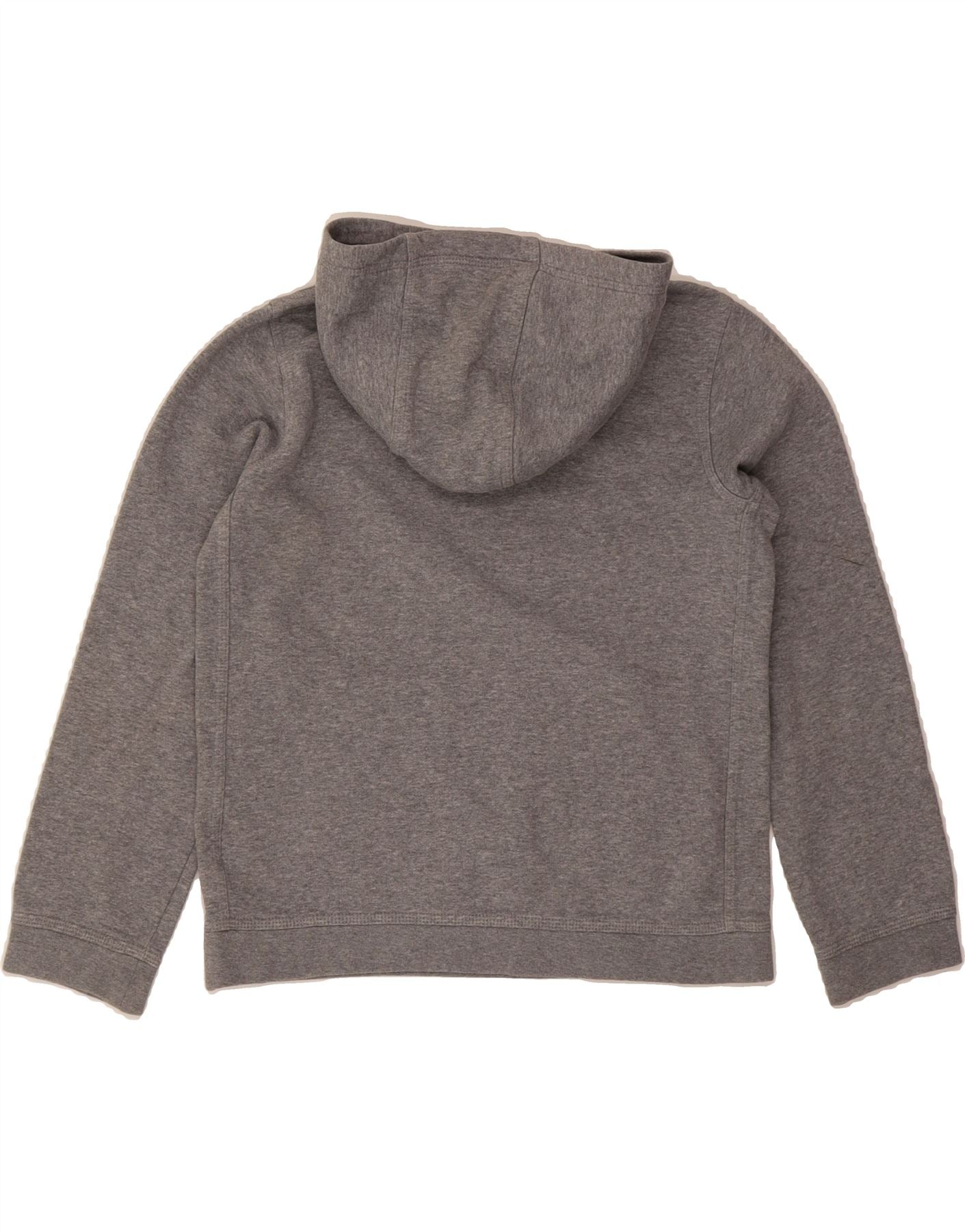NIKE Boys Hoodie Jumper 12-13 Years Large Grey Cotton Vintage Nike and Second-Hand Nike from Messina Hembry