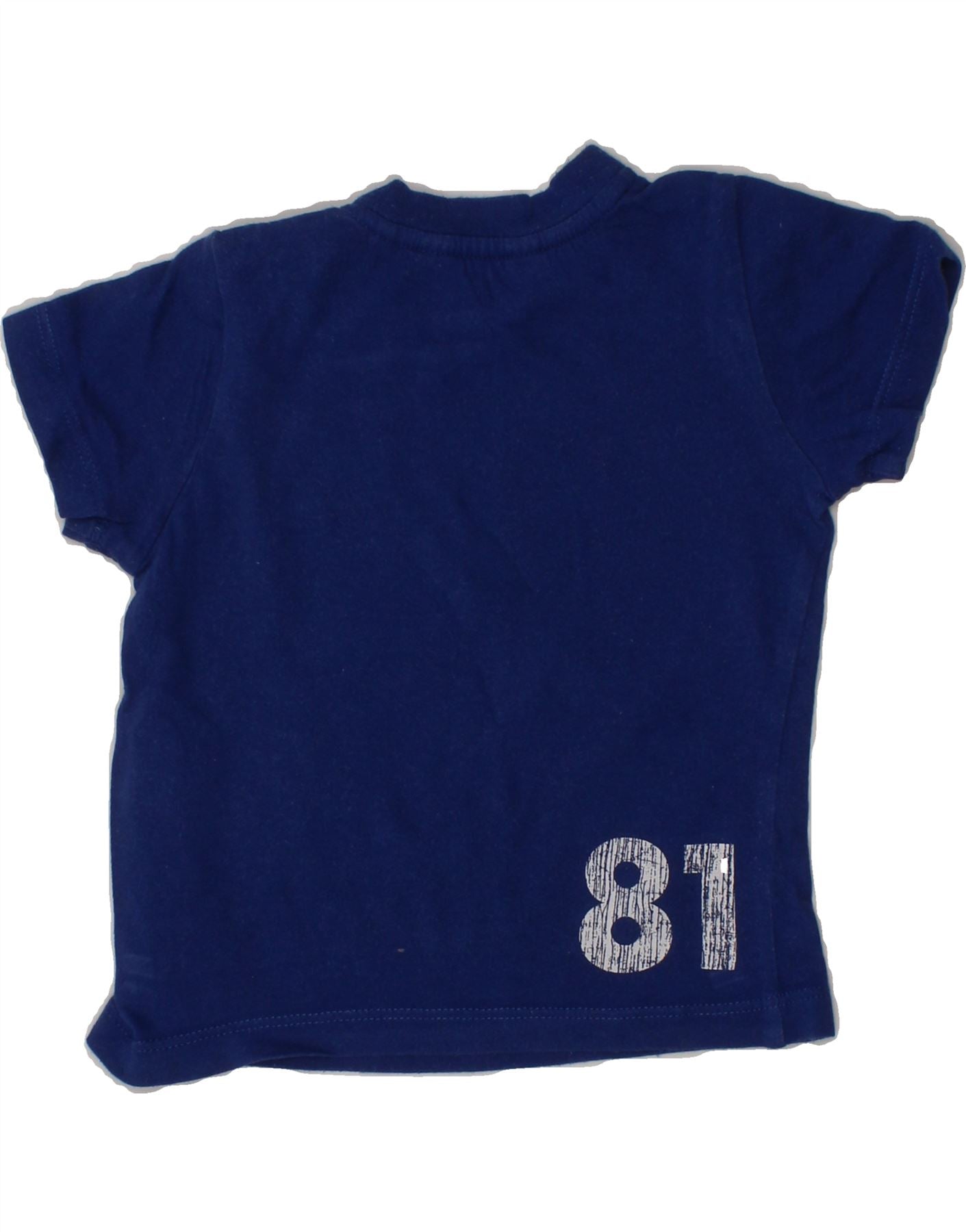 GUESS Baby Boys Graphic T-Shirt Top 6-9 Months Navy Blue Cotton Vintage Guess and Second-Hand Guess from Messina Hembry