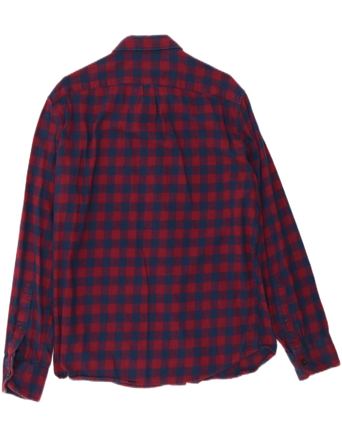 J. CREW Mens Slim Fit Flannel Shirt Large Red Check Cotton Vintage J. Crew and Second-Hand J. Crew from Messina Hembry