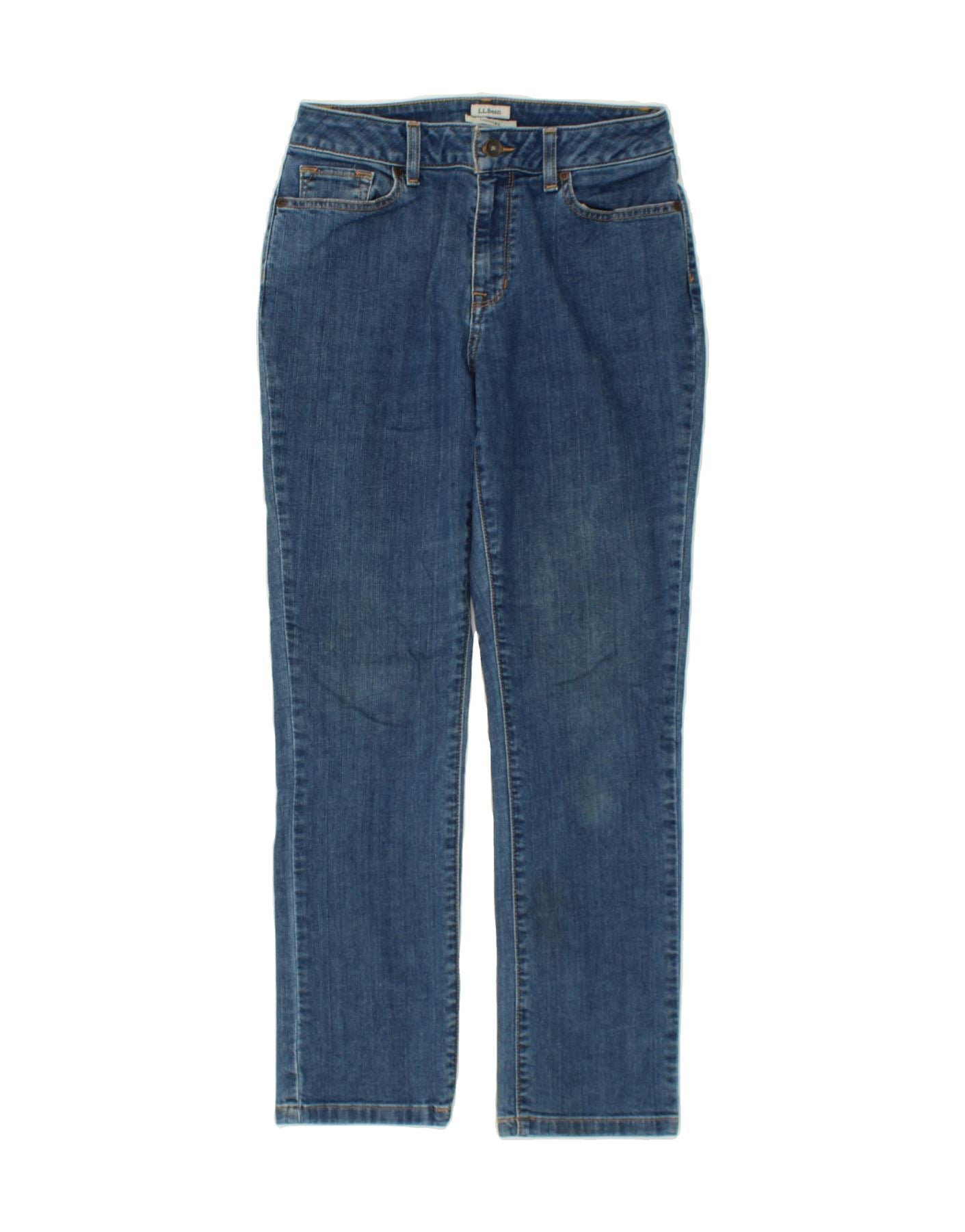 L.L.BEAN Womens Classic Fit Slim Jeans US 6 Small W26 L27 Blue Cotton Vintage L.L.Bean and Second-Hand L.L.Bean from Messina Hembry