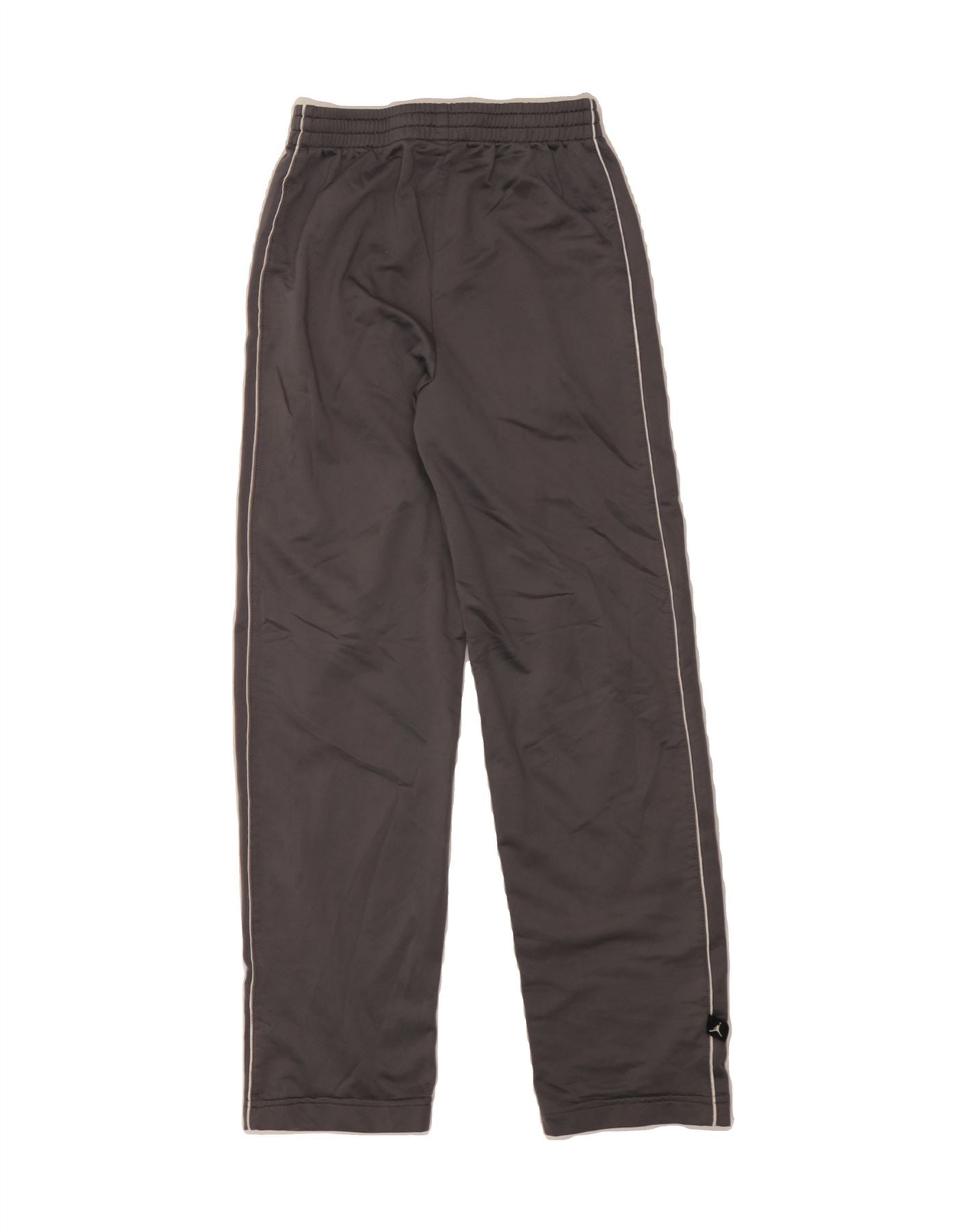 JORDAN Boys Tracksuit Trousers 10-11 Years Medium Grey Polyester Vintage Jordan and Second-Hand Jordan from Messina Hembry
