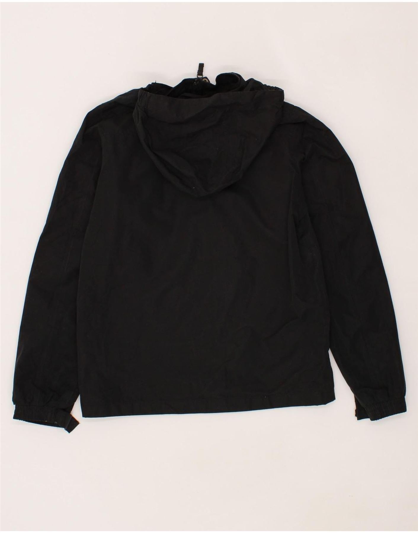 MOUNTAIN WAREHOUSE Boys Hooded Rain Jacket 12-13 Years Black Polyester Vintage Mountain Warehouse and Second-Hand Mountain Warehouse from Messina Hembry