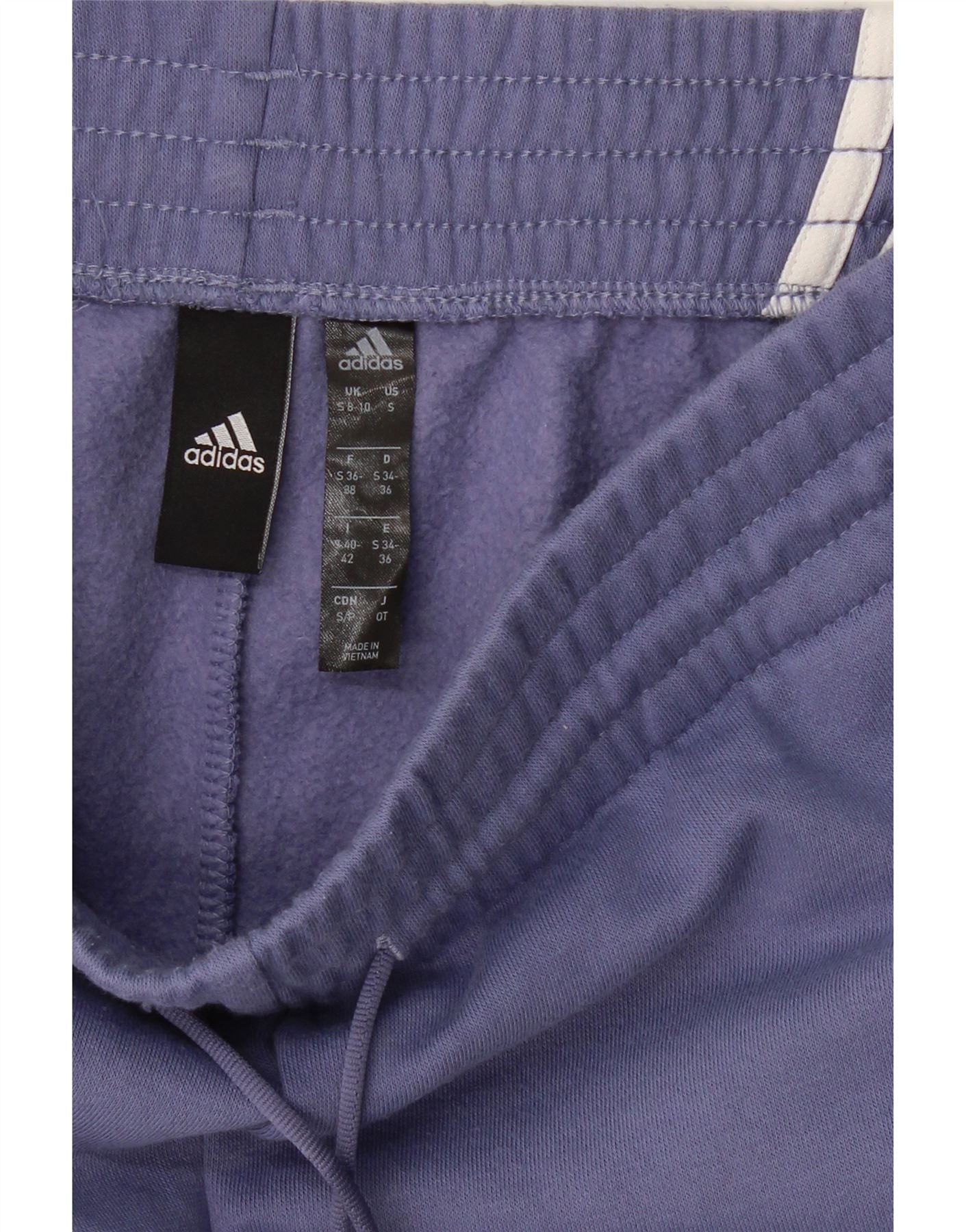 ADIDAS Womens Tracksuit Trousers UK 8/10 Small  Purple Cotton Vintage Adidas and Second-Hand Adidas from Messina Hembry