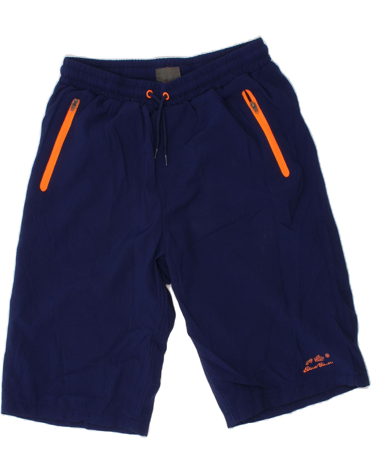 EDDIE BAUER Boys Sport Shorts 15-16 Years XL Navy Blue Polyester Vintage Eddie Bauer and Second-Hand Eddie Bauer from Messina Hembry