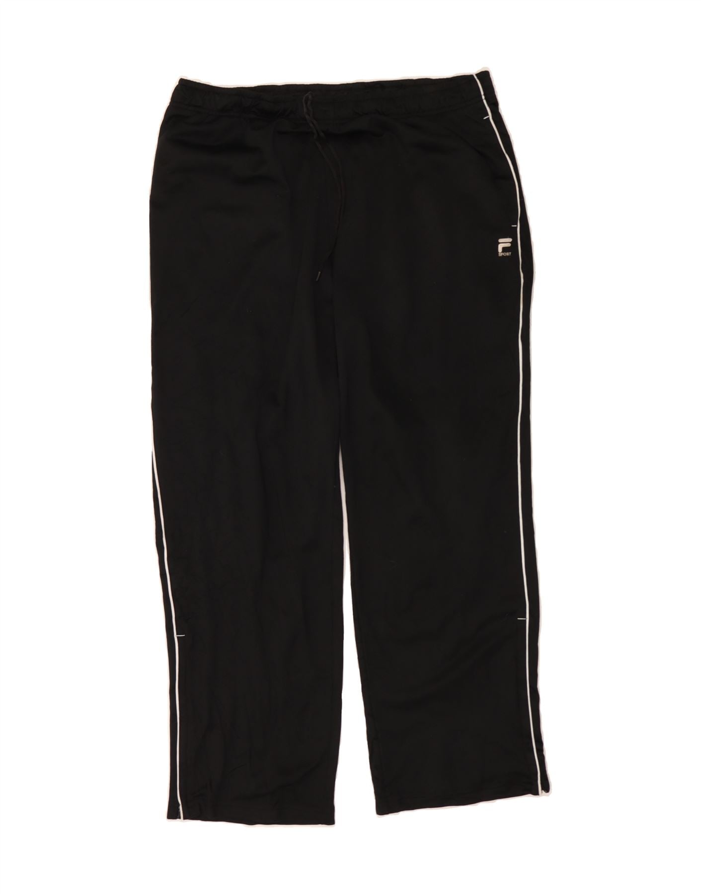 FILA Mens Tracksuit Trousers XL Black Polyester Vintage Fila and Second-Hand Fila from Messina Hembry