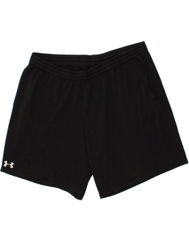 UNDER ARMOUR Mens Sport Shorts XL Black Polyester | Vintage Under Armour | Thrift | Second-Hand Under Armour | Used Clothing | Messina Hembry 