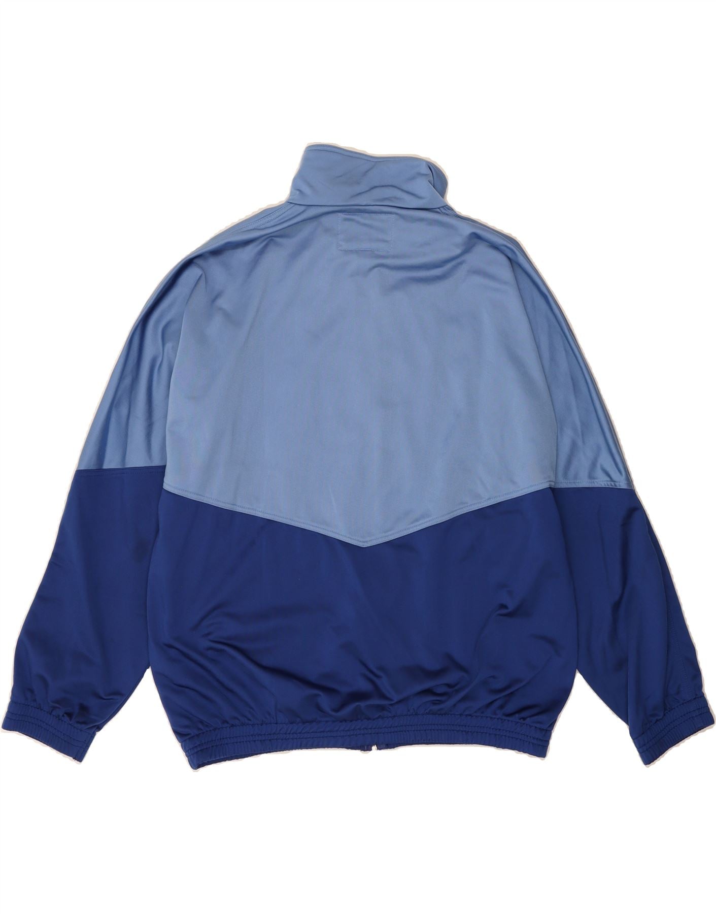 DIADORA Mens Graphic Tracksuit Top Jacket IT 54 Large Blue Colourblock Vintage Diadora and Second-Hand Diadora from Messina Hembry