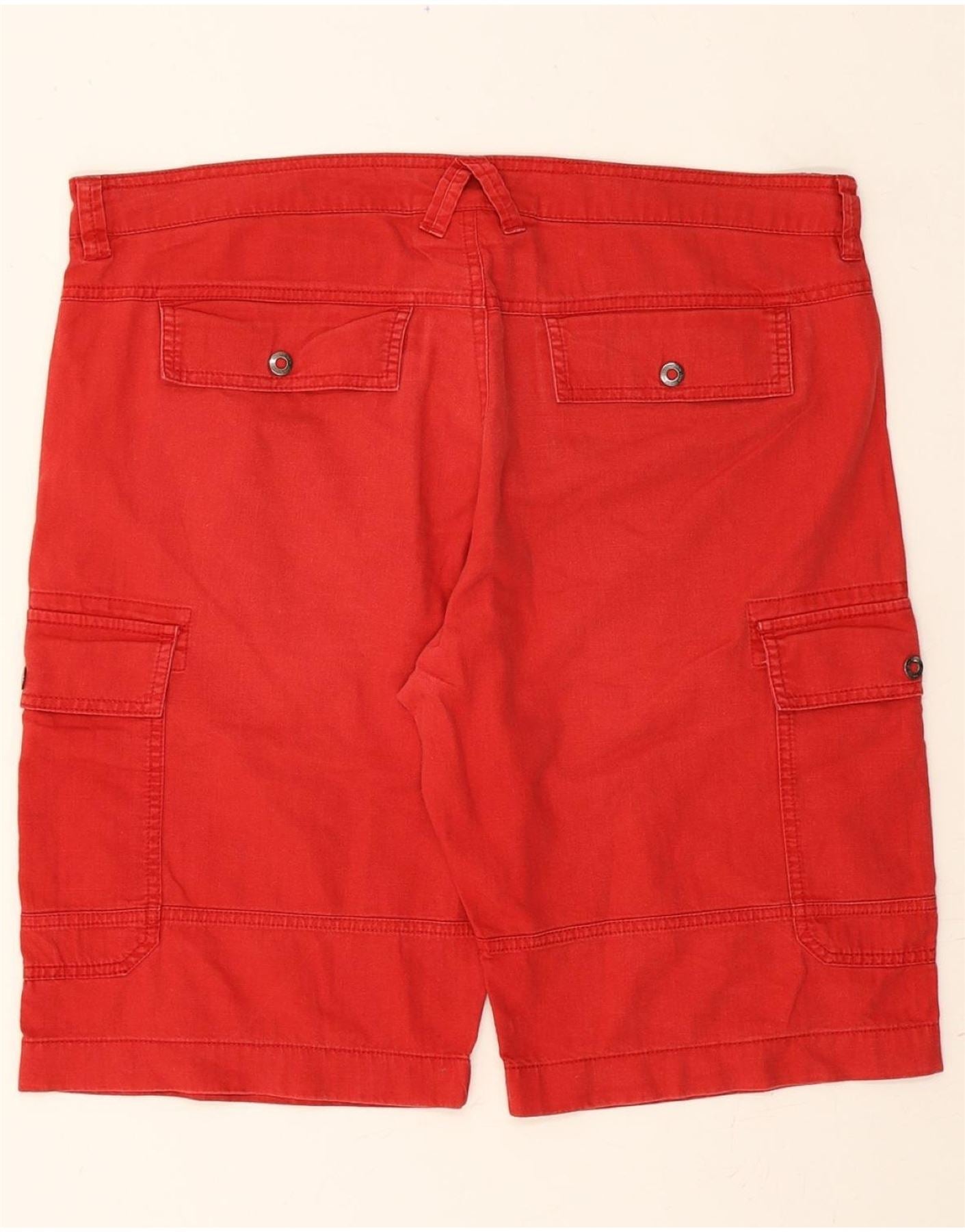 JACK WOLFSKIN Mens Regular Fit Cargo Shorts W42 2XL Red Cotton Vintage Jack Wolfskin and Second-Hand Jack Wolfskin from Messina Hembry