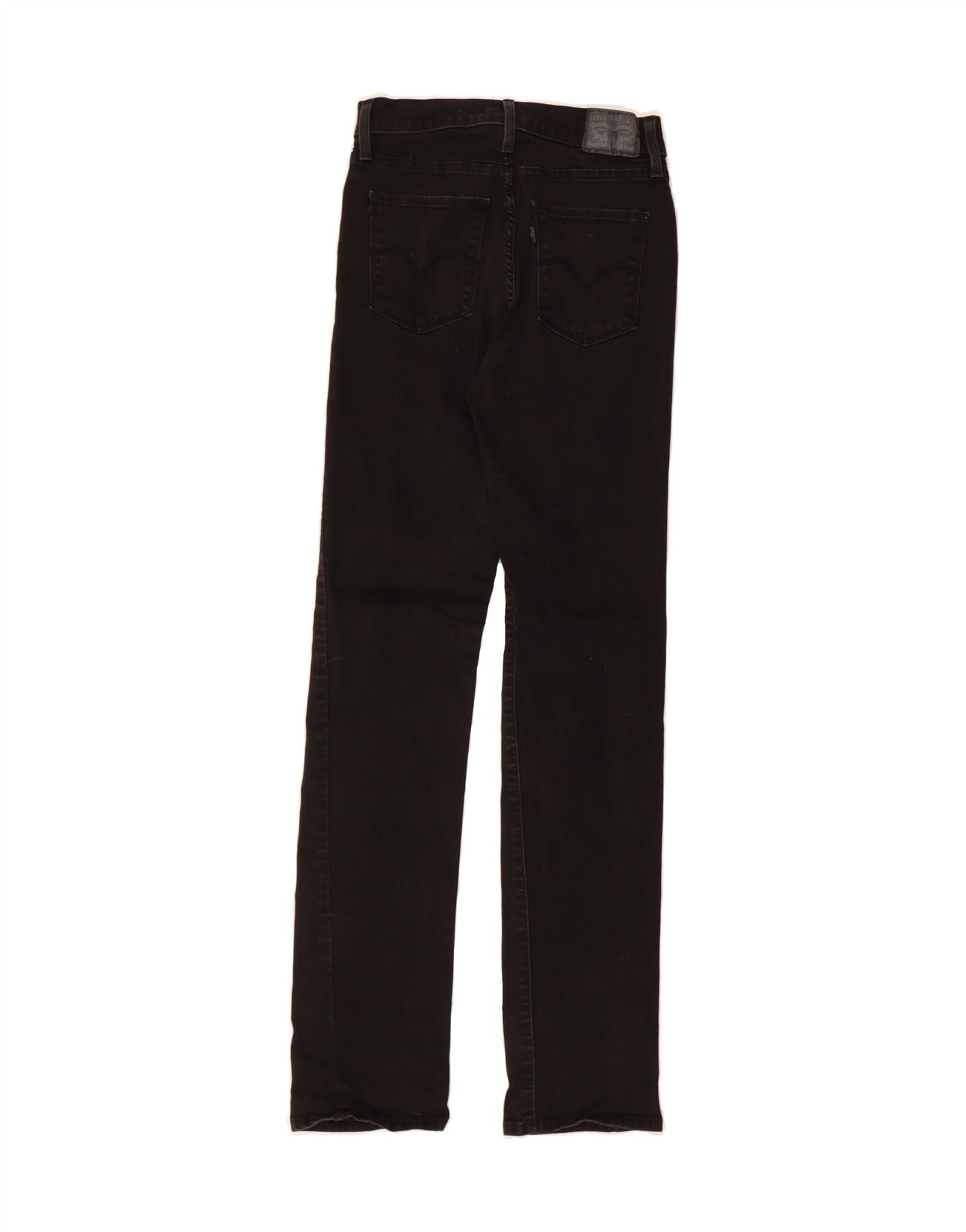 LEVI'S Womens 724 High Rise Straight Jeans W28 L33 Black Cotton Vintage Levi's and Second-Hand Levi's from Messina Hembry