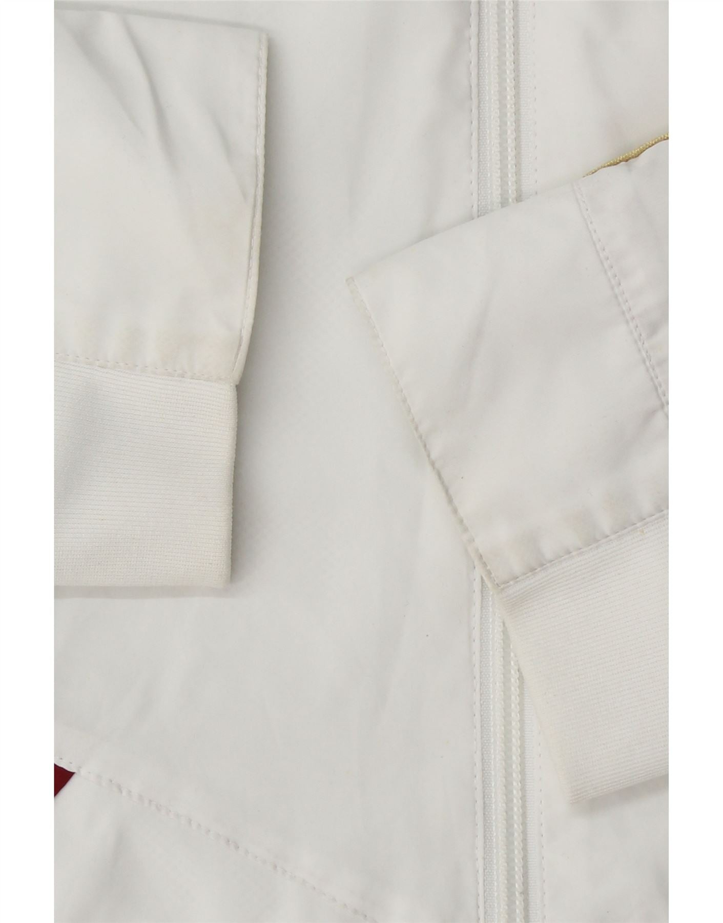 ADIDAS Mens Clima 365 Rain Jacket UK 38 Medium White Polyester Vintage Adidas and Second-Hand Adidas from Messina Hembry
