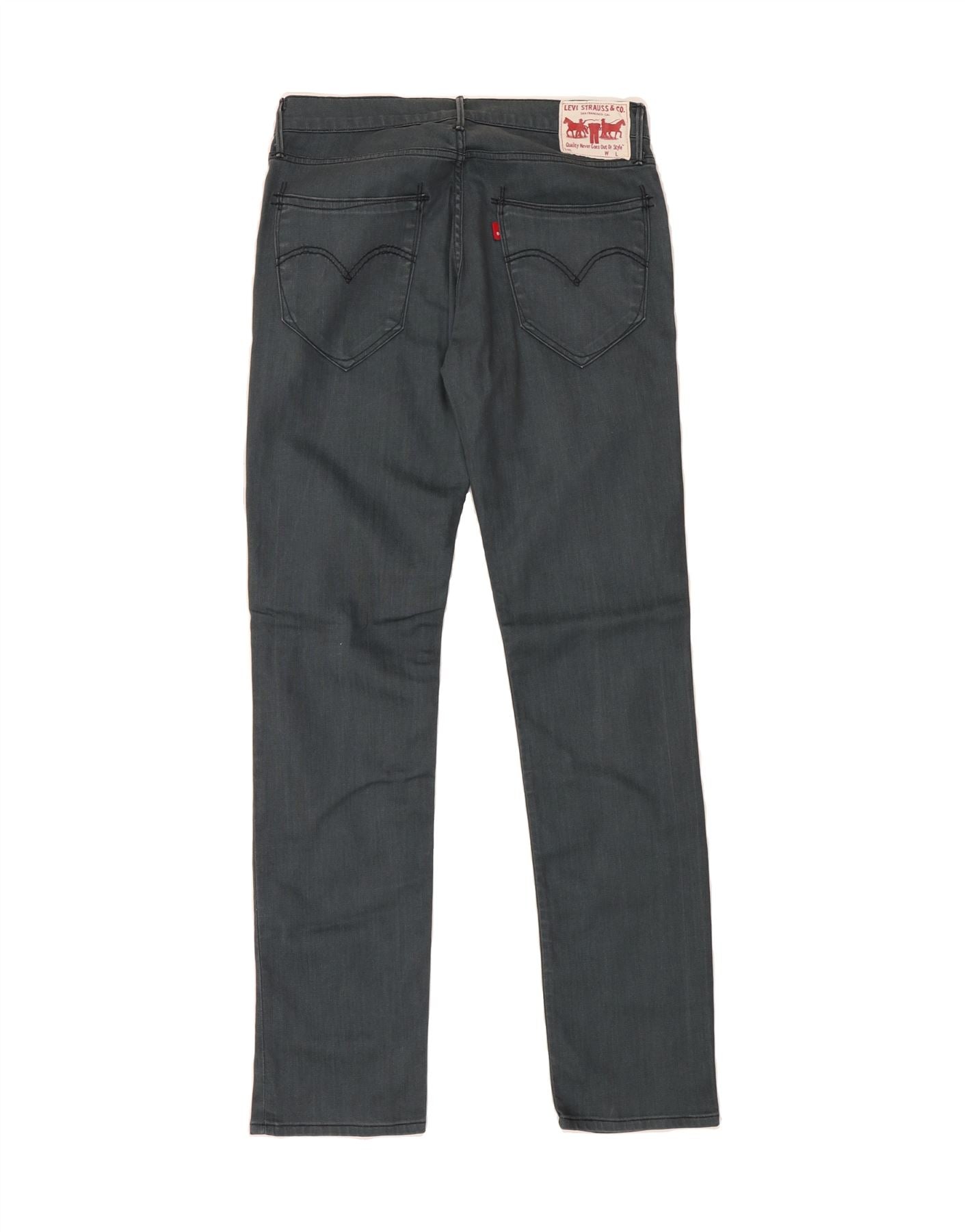 LEVI'S Mens Slim Jeans W32 L34 Navy Blue Cotton Vintage Levi's and Second-Hand Levi's from Messina Hembry