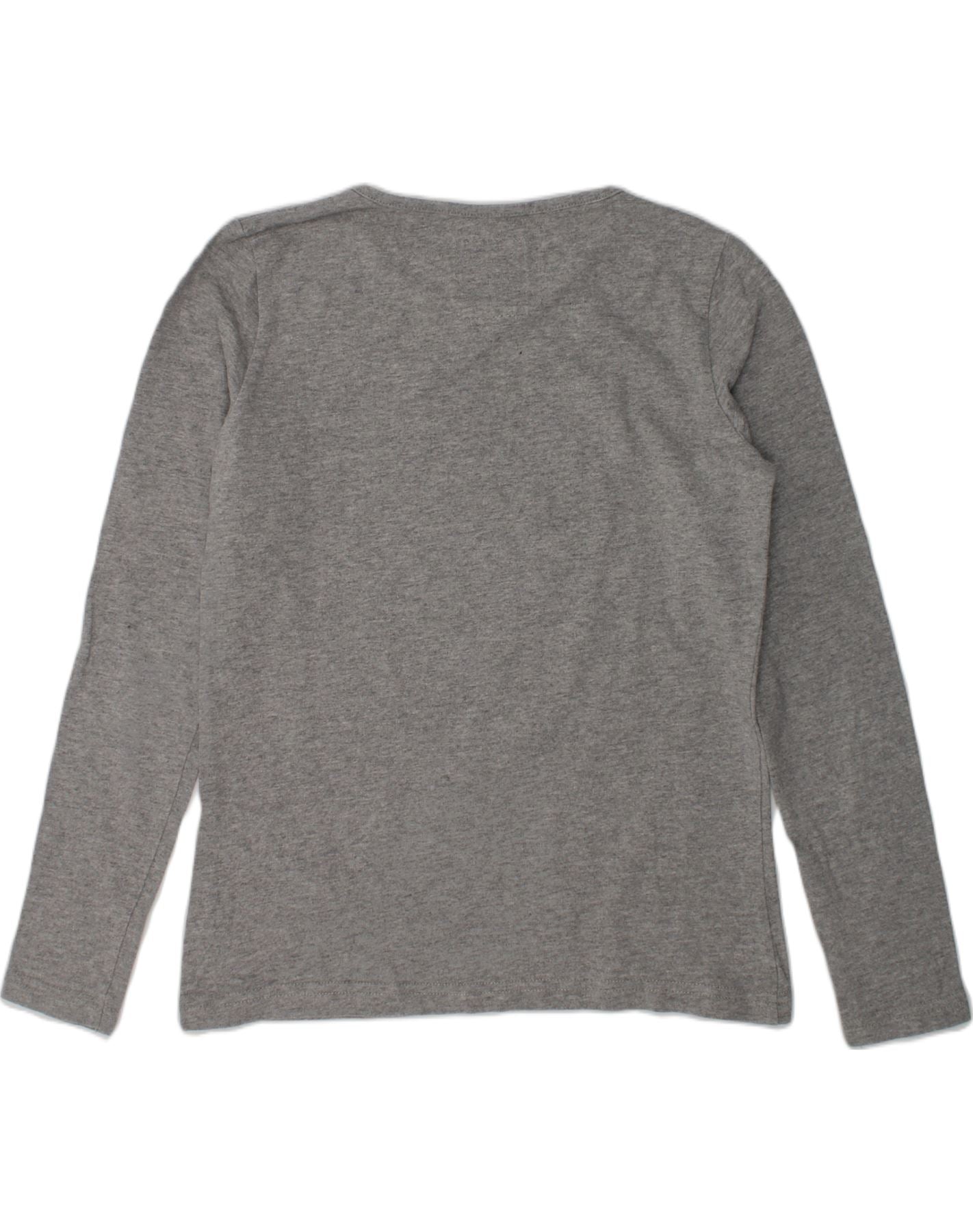 LEVI'S Girls Graphic Top Long Sleeve 11-12 Years Grey | Vintage Levi's | Thrift | Second-Hand Levi's | Used Clothing | Messina Hembry