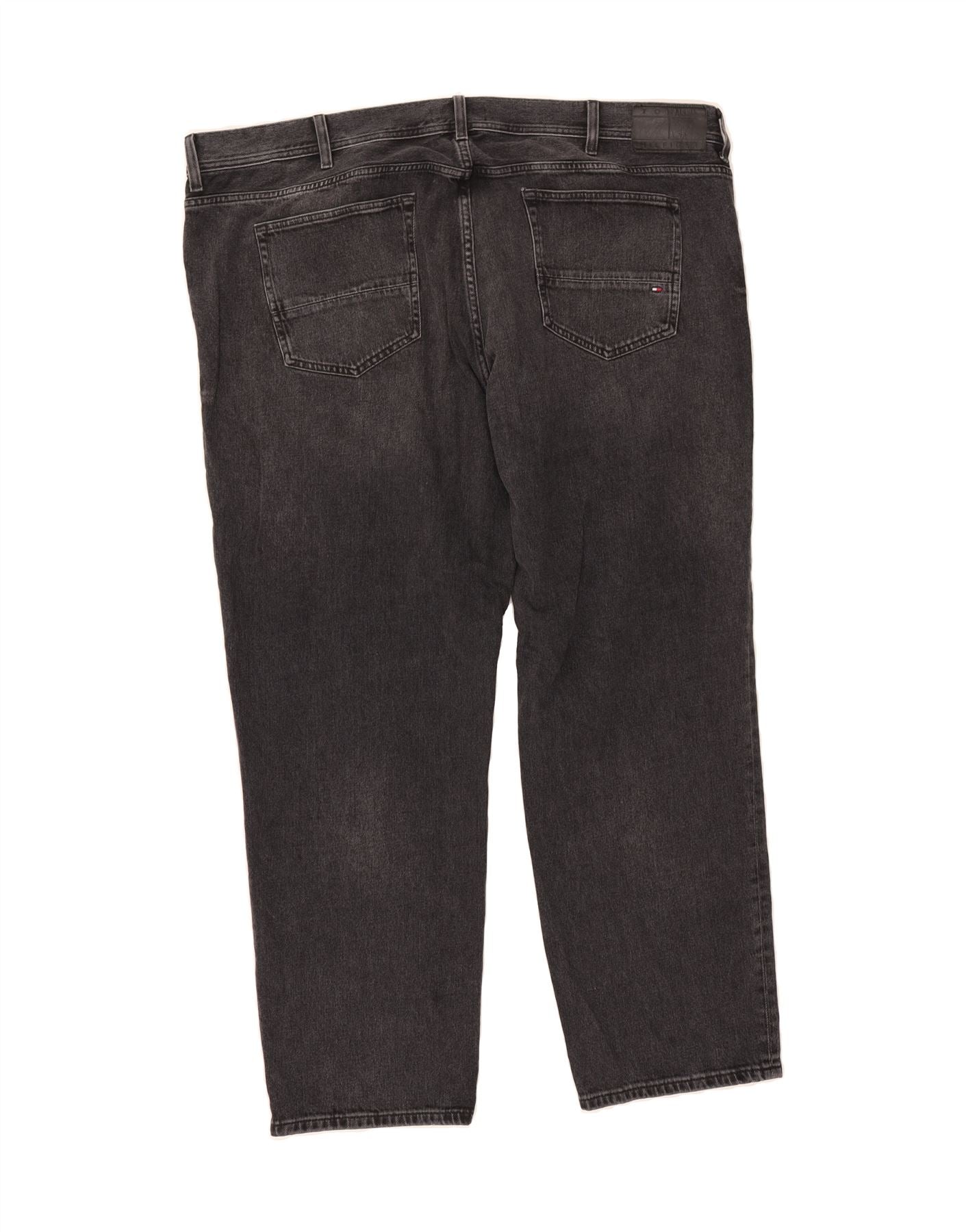 TOMMY HILFIGER Mens Madrid RW Comfort Fit Straight Jeans W50 L32 Black Vintage Tommy Hilfiger and Second-Hand Tommy Hilfiger from Messina Hembry