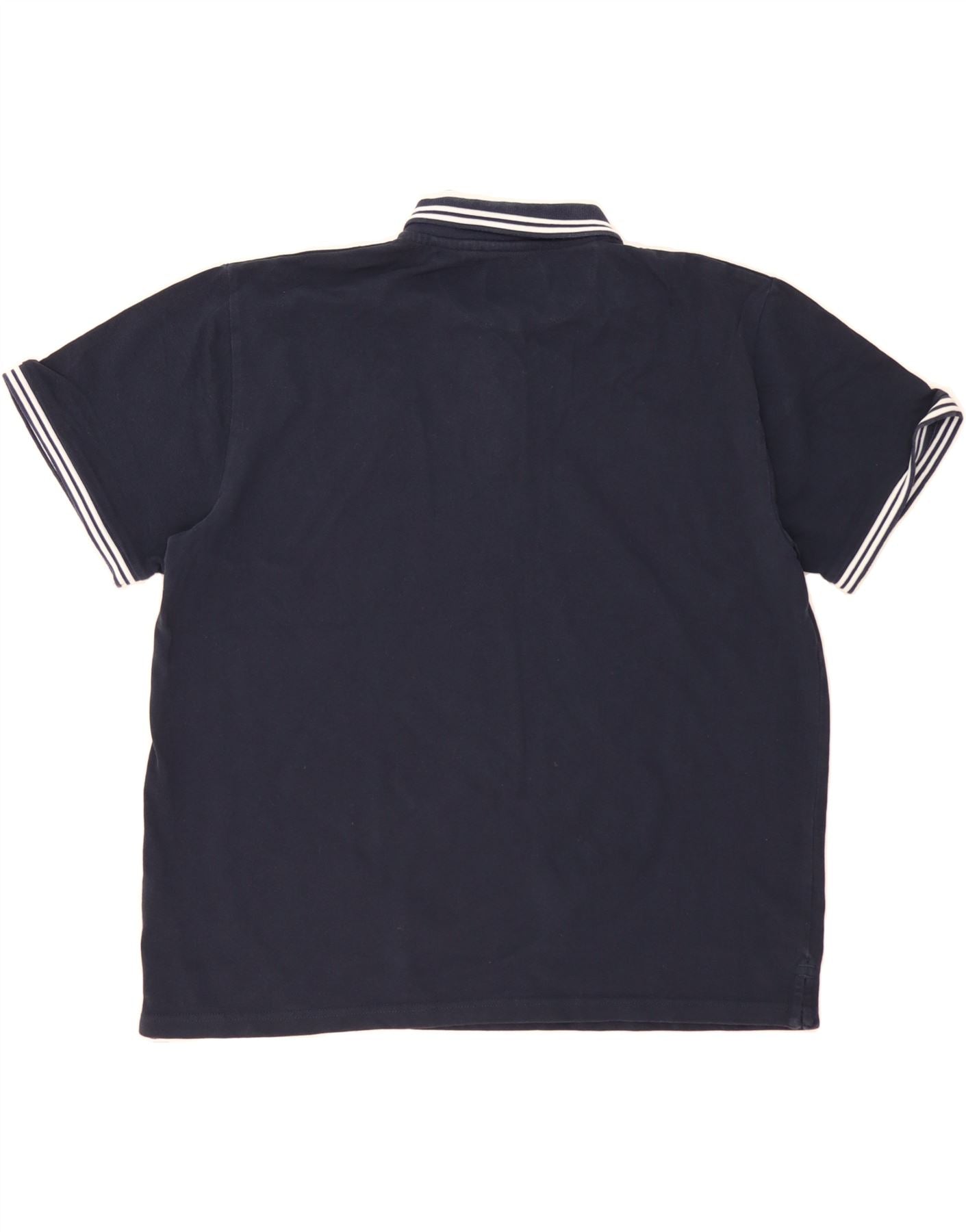 FIRETRAP Boys Polo Shirt 13-14 Years 3XL Navy Blue Cotton Vintage Firetrap and Second-Hand Firetrap from Messina Hembry