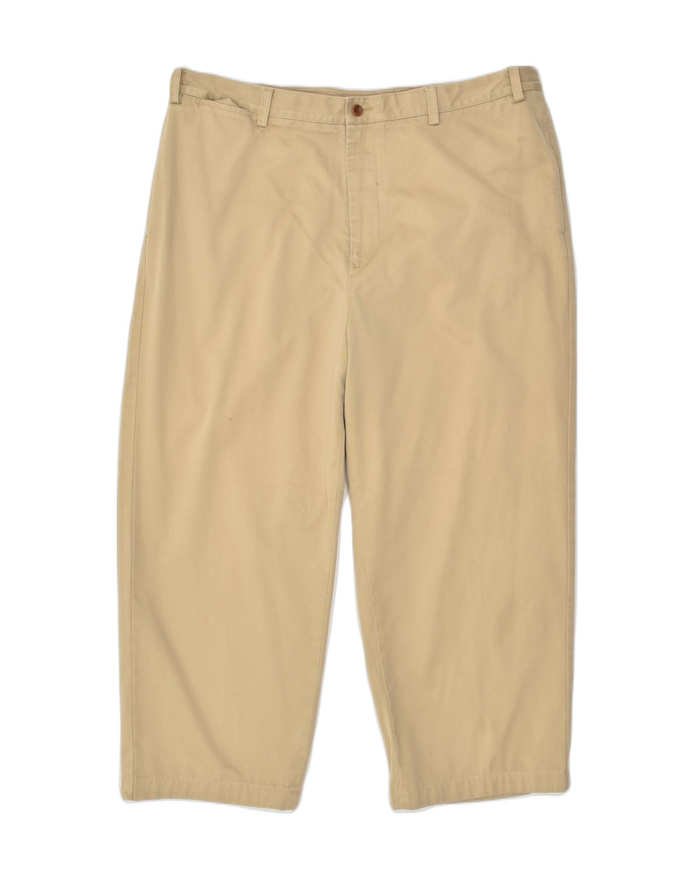 NAUTICA Mens Clipper Relaxed Fit Casual Trousers W42 L27 Beige Cotton | Vintage Nautica | Thrift | Second-Hand Nautica | Used Clothing | Messina Hembry