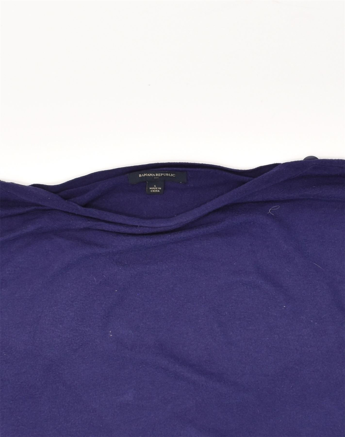 BANANA REPUBLIC Womens Boat Neck Jumper Sweater UK 16 Large Navy Blue | Vintage Banana Republic | Thrift | Second-Hand Banana Republic | Used Clothing | Messina Hembry