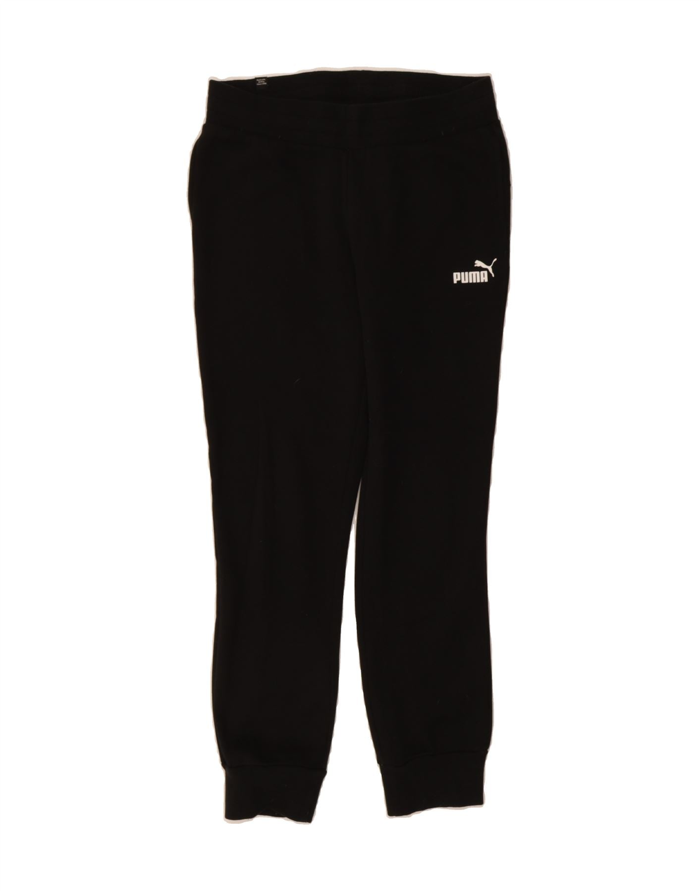 PUMA Womens Tracksuit Trousers Joggers UK 12 Medium Black Cotton Vintage Puma and Second-Hand Puma from Messina Hembry