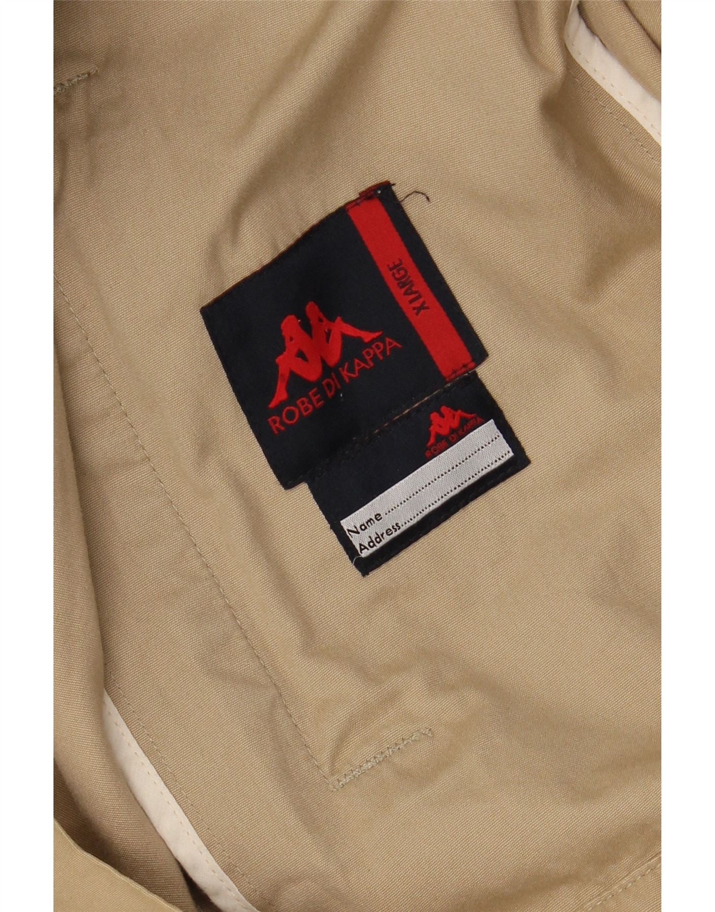 KAPPA Mens Bomber Jacket UK 42 XL Beige Cotton Vintage Kappa and Second-Hand Kappa from Messina Hembry