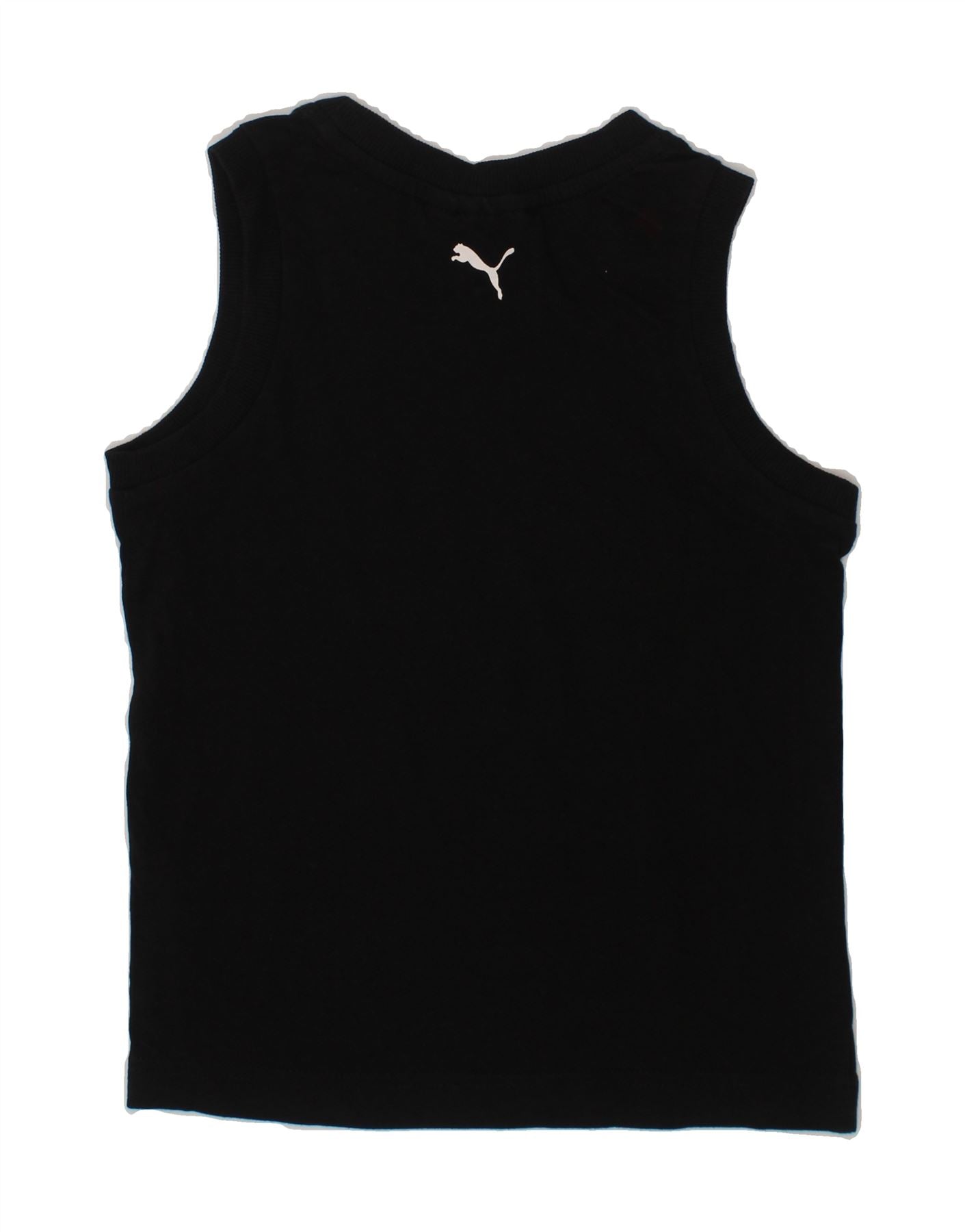 PUMA Boys Graphic Vest Top 5-6 Years XS Black Cotton Vintage Puma and Second-Hand Puma from Messina Hembry