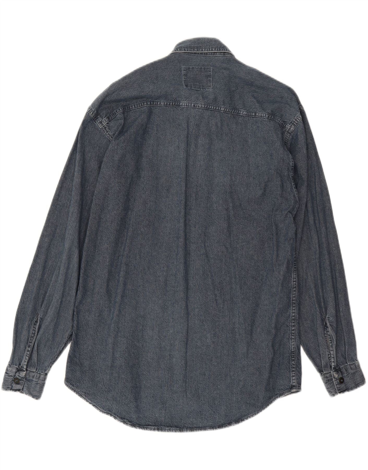 CARRERA Mens Denim Shirt Medium Blue Vintage Carrera and Second-Hand Carrera from Messina Hembry