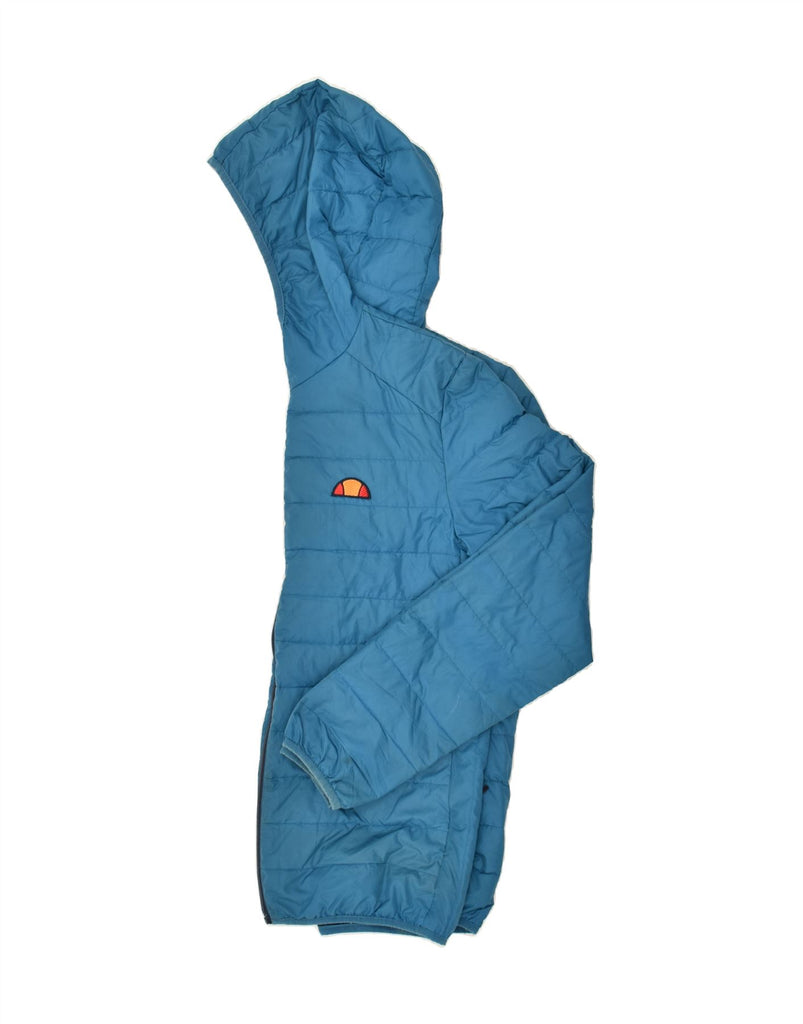 ELLESSE Mens Hooded Padded Jacket UK 36 Small Blue Polyester | Vintage Ellesse | Thrift | Second-Hand Ellesse | Used Clothing | Messina Hembry 